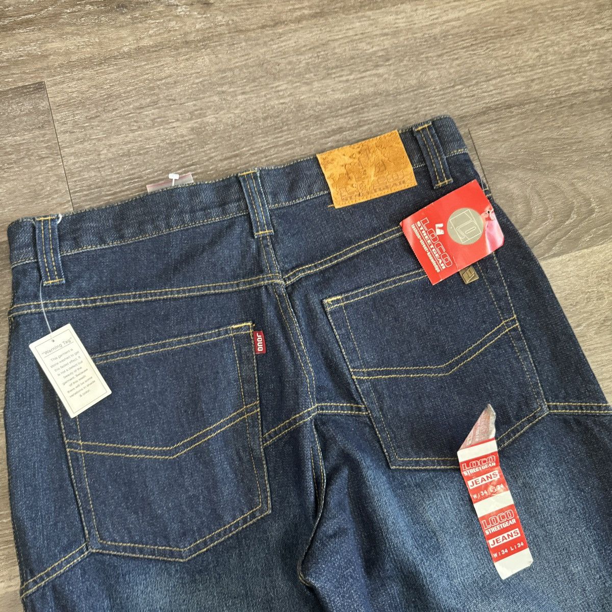 JNCO × Japanese Brand × Vintage Vintage Y2K loco baggy wide leg crazy unique jeans NWT Size US 34 / EU 50 - 3 Thumbnail