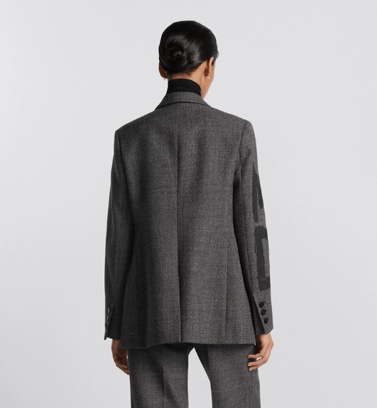 Dior o1w1db11225 451V18 Blazer in Gray/Black Size M / US 6-8 / IT 42-44 - 5 Thumbnail