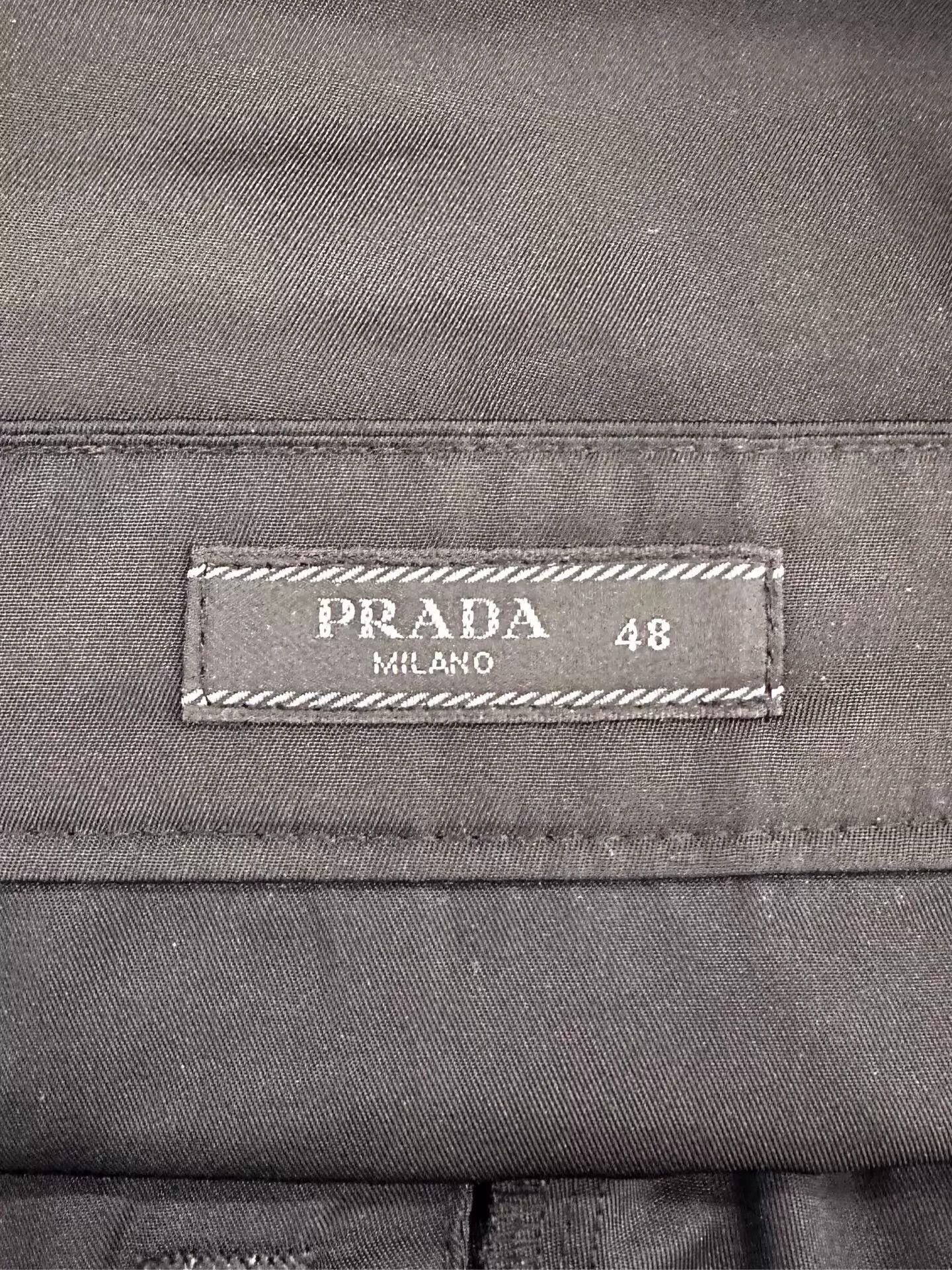 Prada Prada Men's Black Metal Triangle Logo Cargo Pants 48 Size US 32 / EU 48 - 4 Thumbnail
