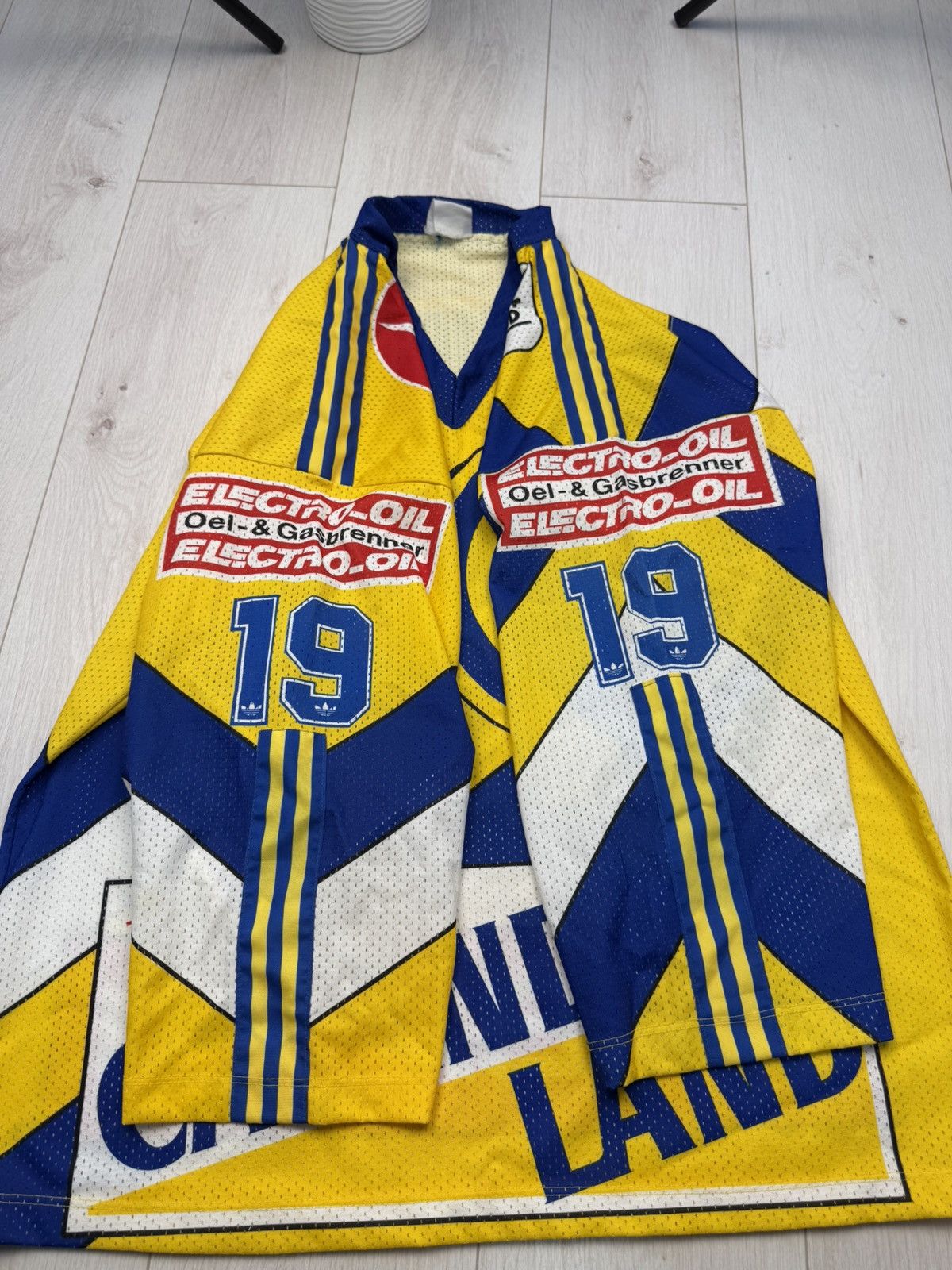 Adidas Vintage Rare Adidas HC DAVOS #19 SIGG 90s Hockey Jersey Size US XL / EU 56 / 4 - 7 Thumbnail