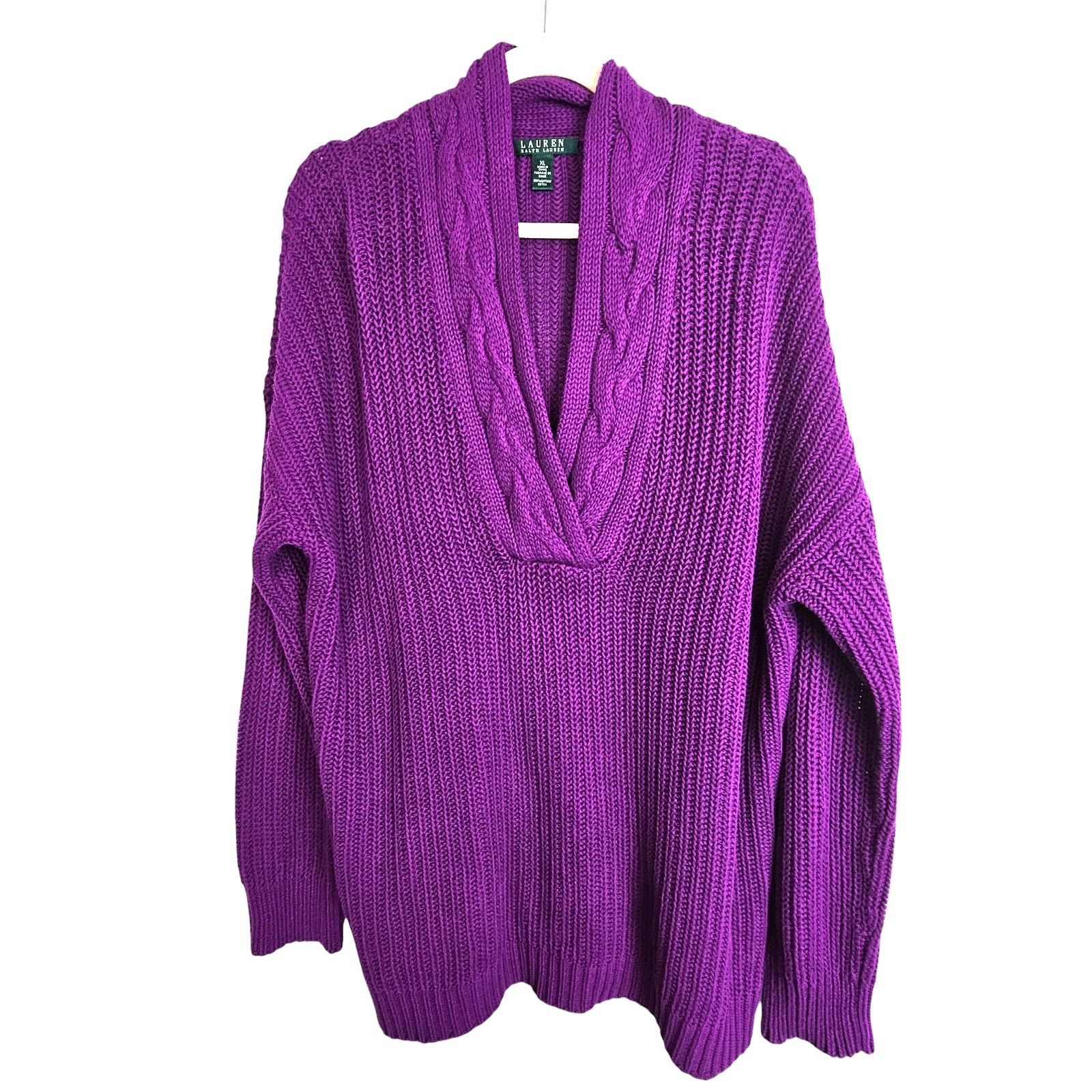 Lauren Ralph Lauren Lauren Ralph Lauren Womens Chunky Oversized Grandpa Sweater Size XL / US 12-14 / IT 48-50 - 1 Thumbnail