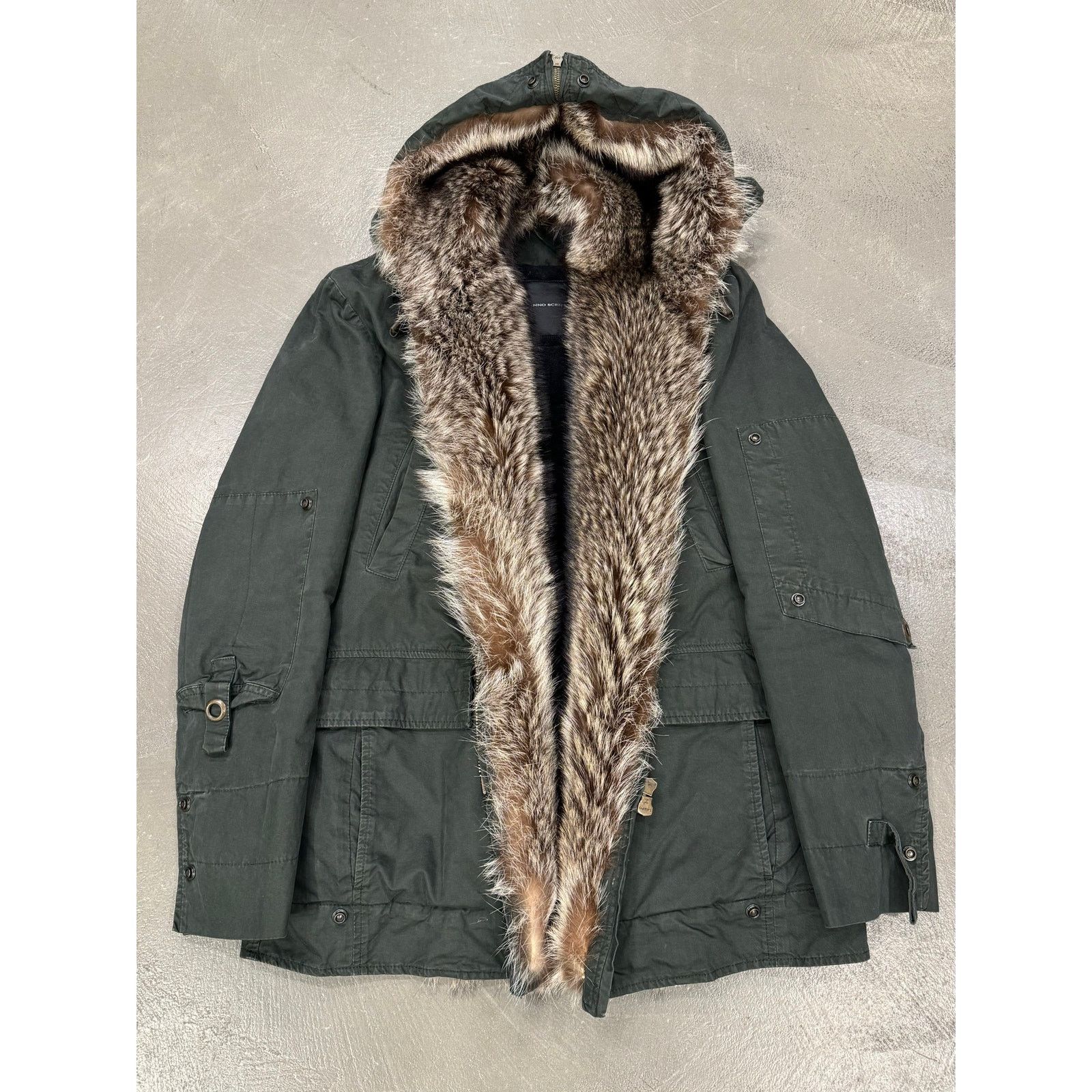 Ermanno Scervino 2010s Ermanno Scervino "Kanye" real marmot fur parka Size US L / EU 52-54 / 3 - 8 Thumbnail