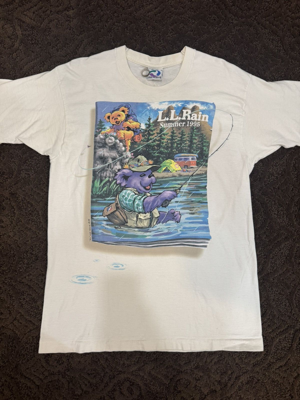 Grateful Dead × Liquid Blue 1995 Grateful Dead Liquid Blue “LL Rain” Vintage Tee Size US L / EU 52-54 / 3 - 1 Thumbnail