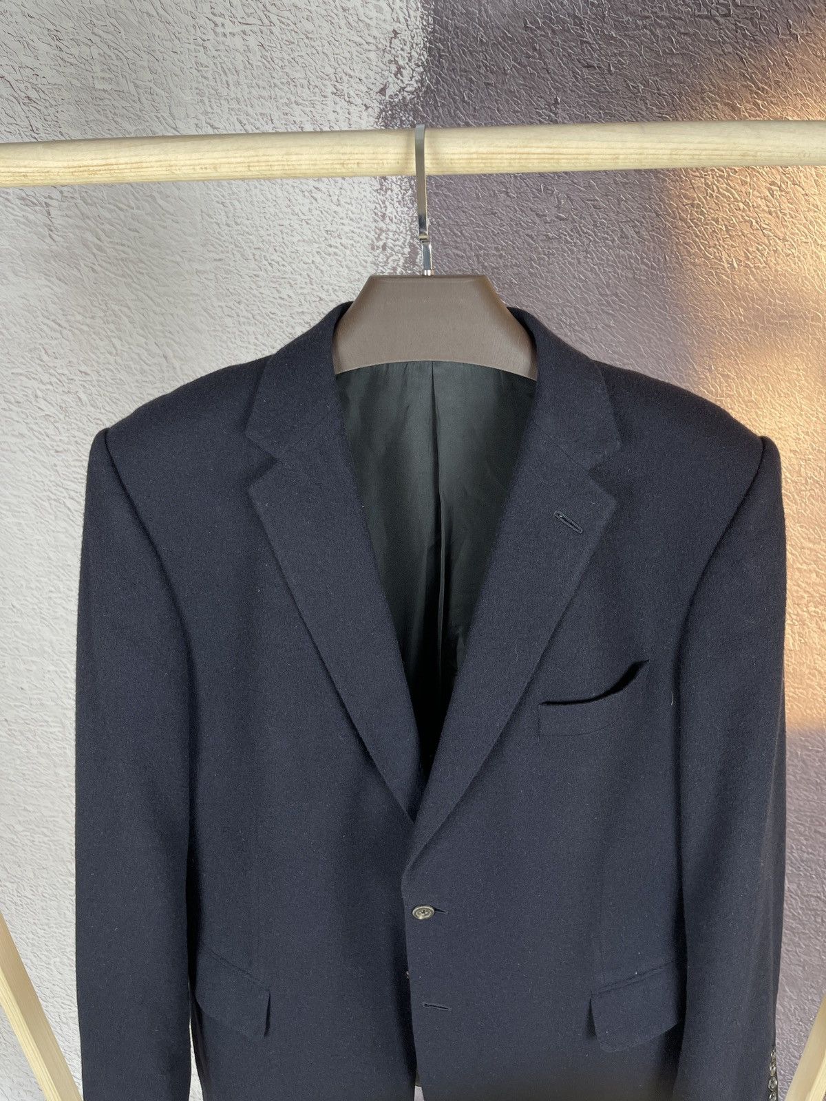 Ede & Ravenscroft Ede & Ravenscroft pure cashmere 2 button blazer Joshua Ellis Size 46L - 3 Thumbnail