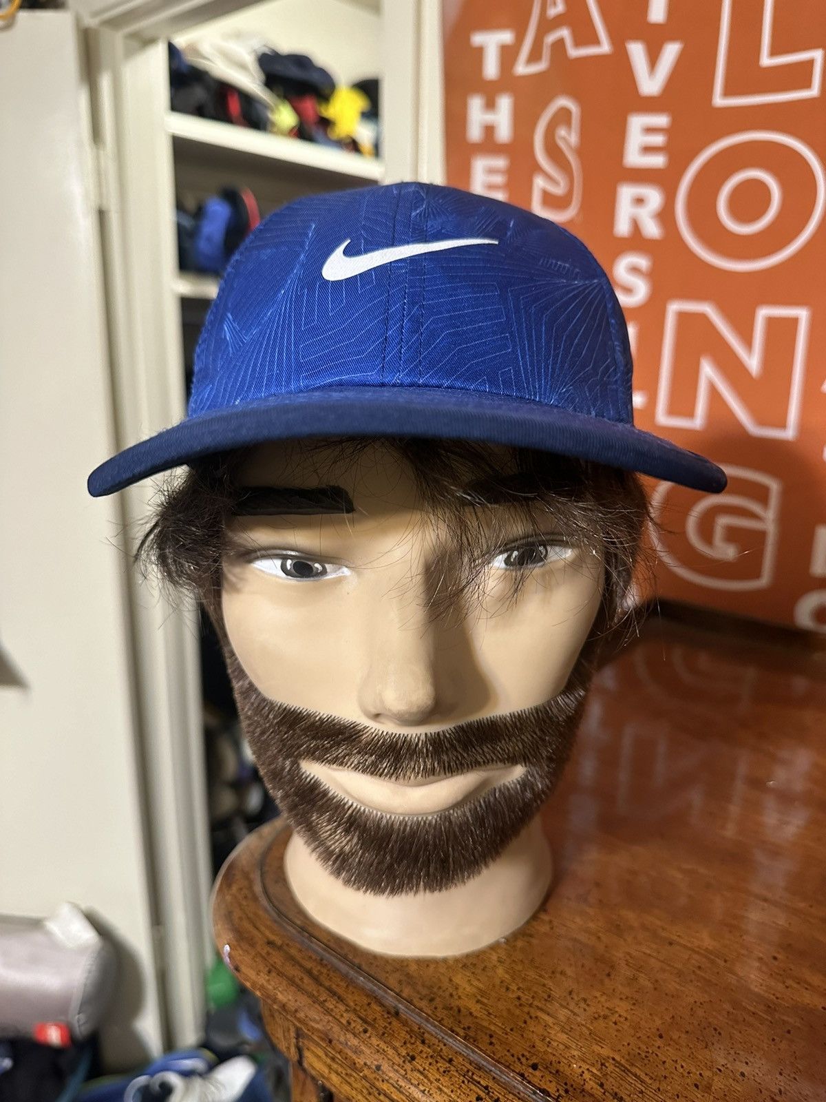 Nike × Vintage Vintage Nike sportswear lightweight “triple blue” hat Size ONE SIZE - 1 Thumbnail