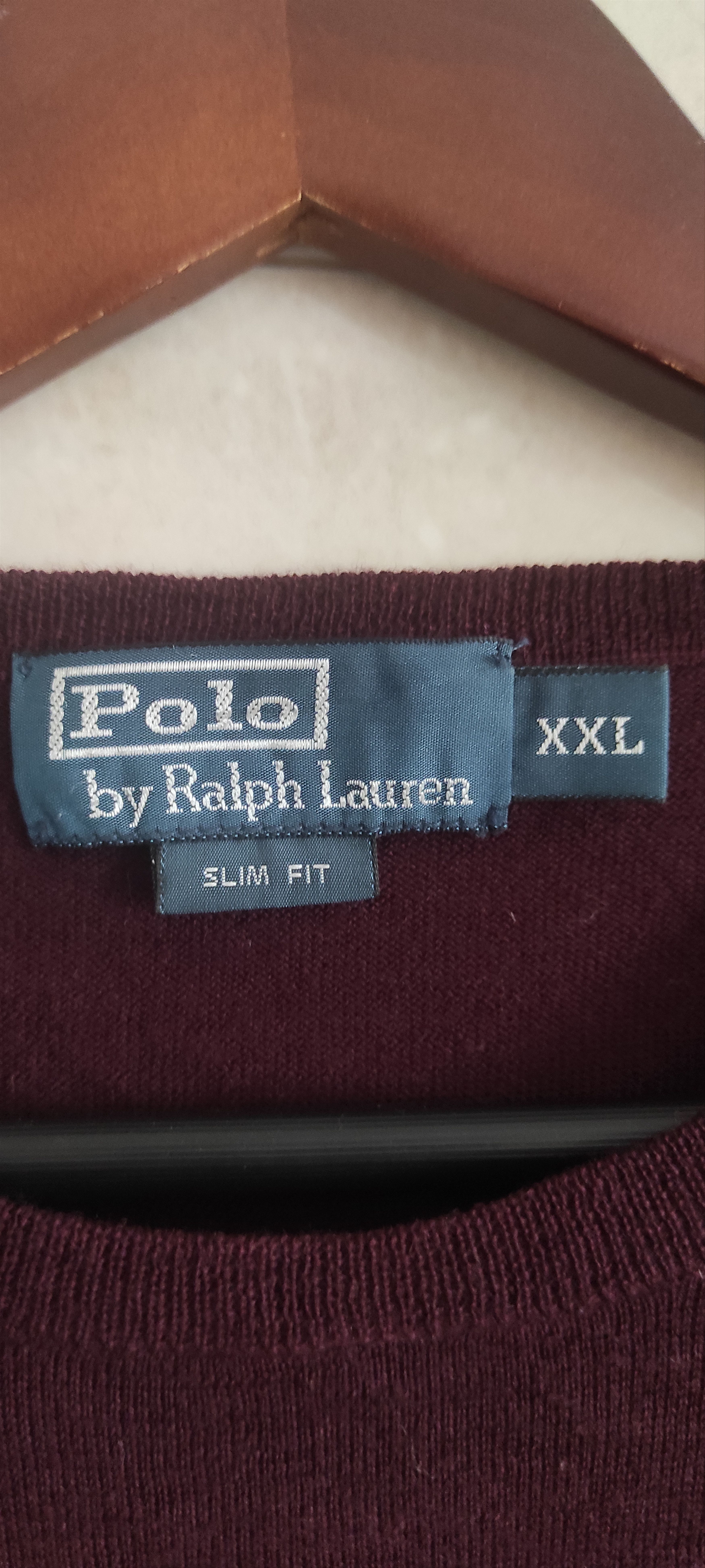 Polo Ralph Lauren Polo Ralph Lauren Knit Merino Red Wine Crew Neck Pullover Size US XL / EU 56 / 4 - 11 Thumbnail