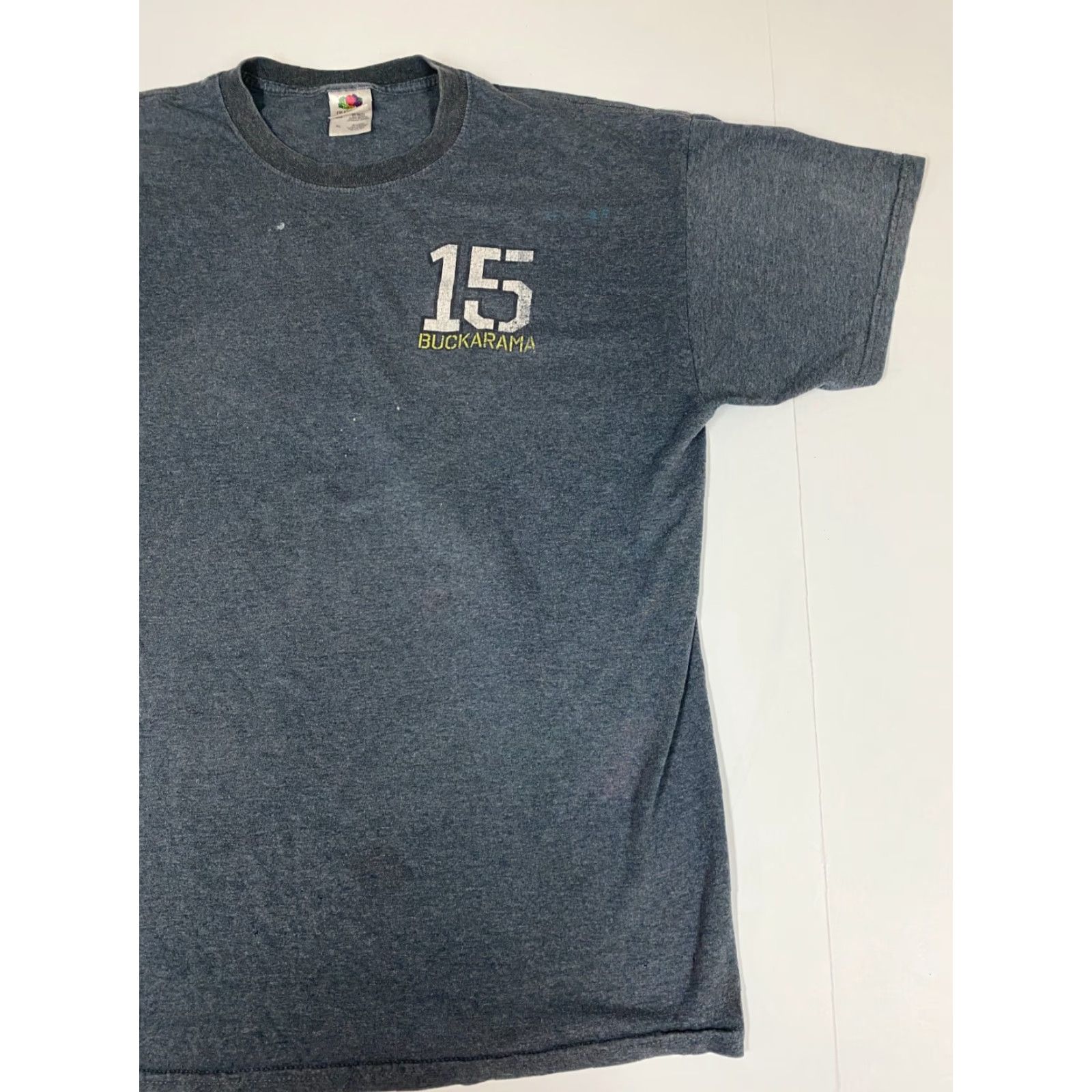 Fruit Of The Loom Georgia Wildlife Mens Shirt XL Blue Buck Logo T-Shirt Christmas Classic Outdoor Cotton Short Sleeve Crew Neck Brand Fruit of the Loom Mens Regular Size US XL / EU 56 / 4 - 2 Thumbnail