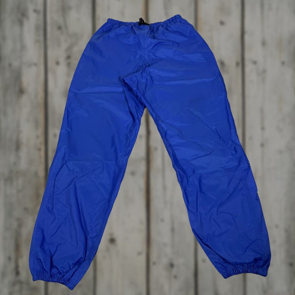 Vintage NRS Mens Medium Blue Rain Pants Nylon Elastic Waist Water Sports Size US 31 - 1 Thumbnail