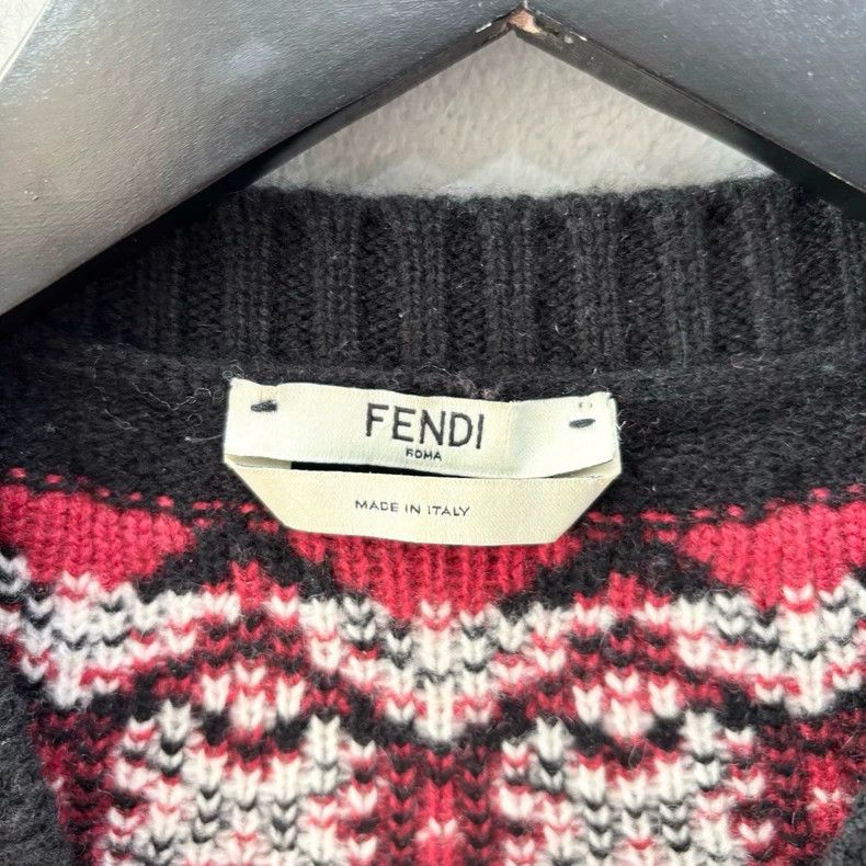 Fendi Fendi size 38 Neck letter logo waist woollen sweater Size US XXS / EU 40 - 4 Thumbnail