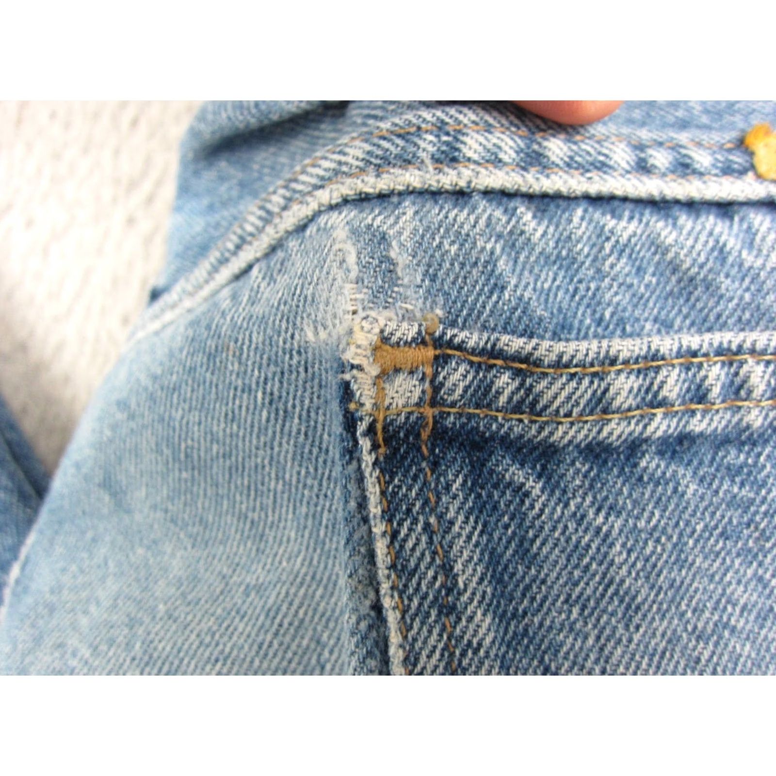 Denime VINTAGE Rustler Jeans Mens 38x30 Blue Denim Straight 5-Pocket Cotton Pants 80s 90s W Size US 38 / EU 54 - 4 Thumbnail