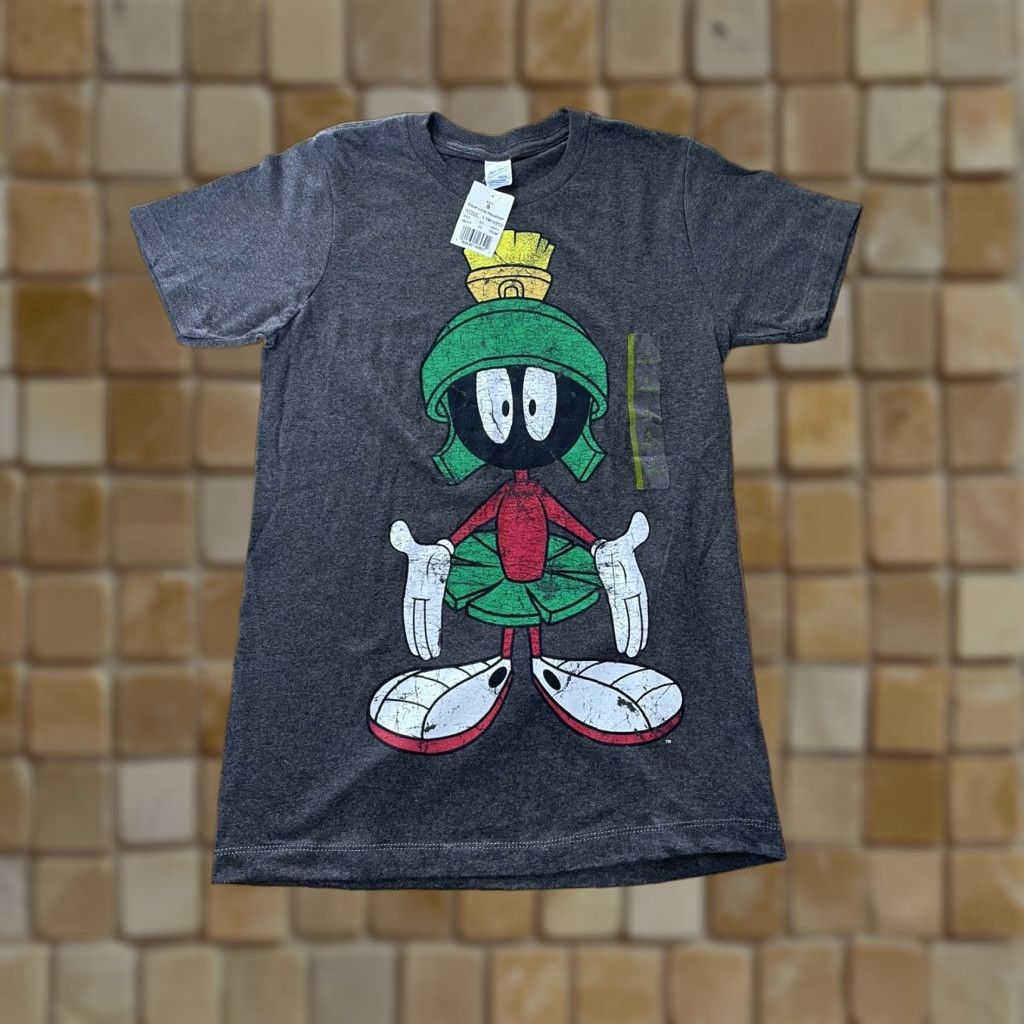 Vintage VINTAGE Looney Tunes Marvin the Martian Charcoal T-Shirt Small Gray Unisex Adult Short Sleeve Size US S / EU 44-46 / 1 - 1 Thumbnail