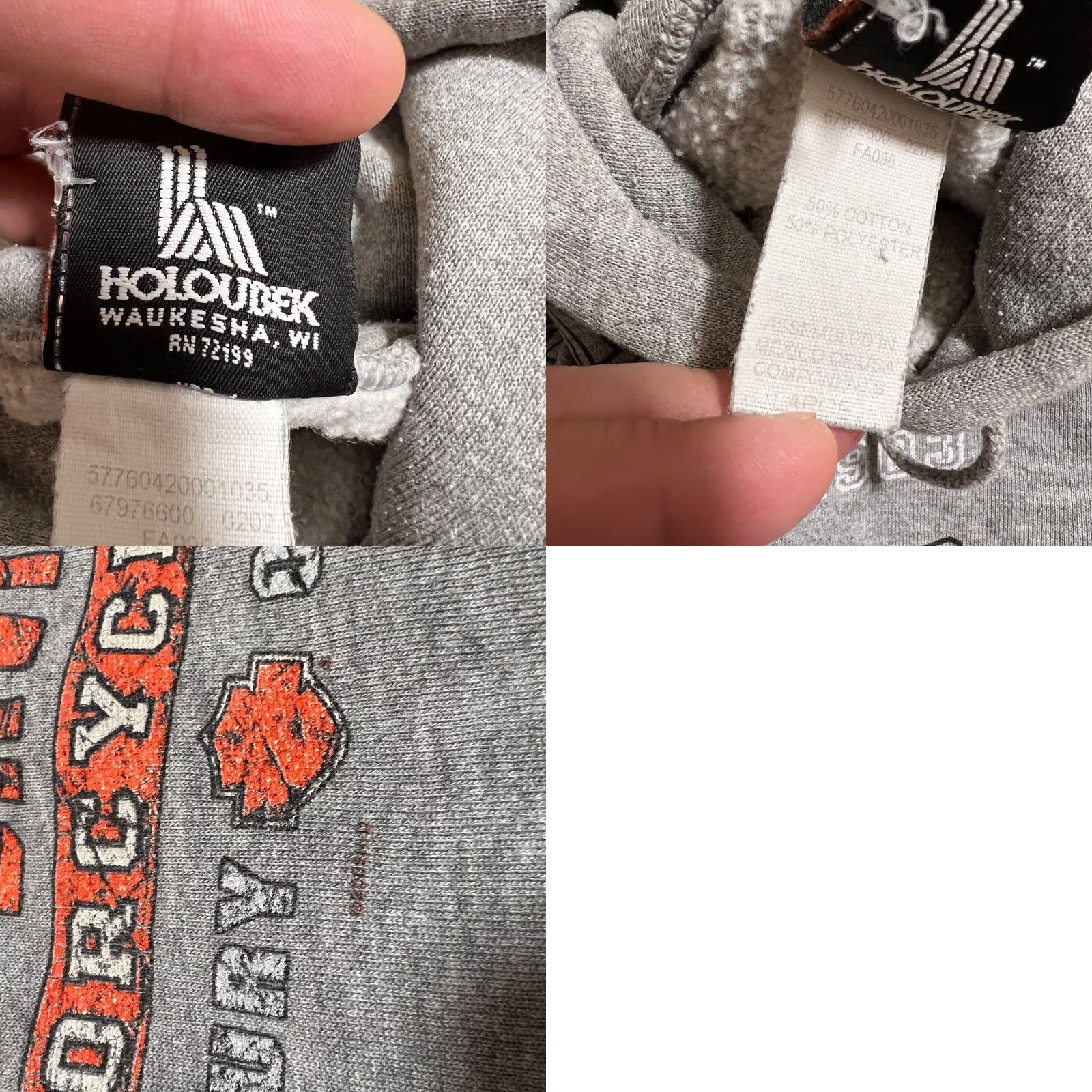 Harley Davidson Harley-Davidson Hoodie Mens Vintage Gray 2002 L Logo Cotton Polyester Shirt? Size US L / EU 52-54 / 3 - 8 Thumbnail