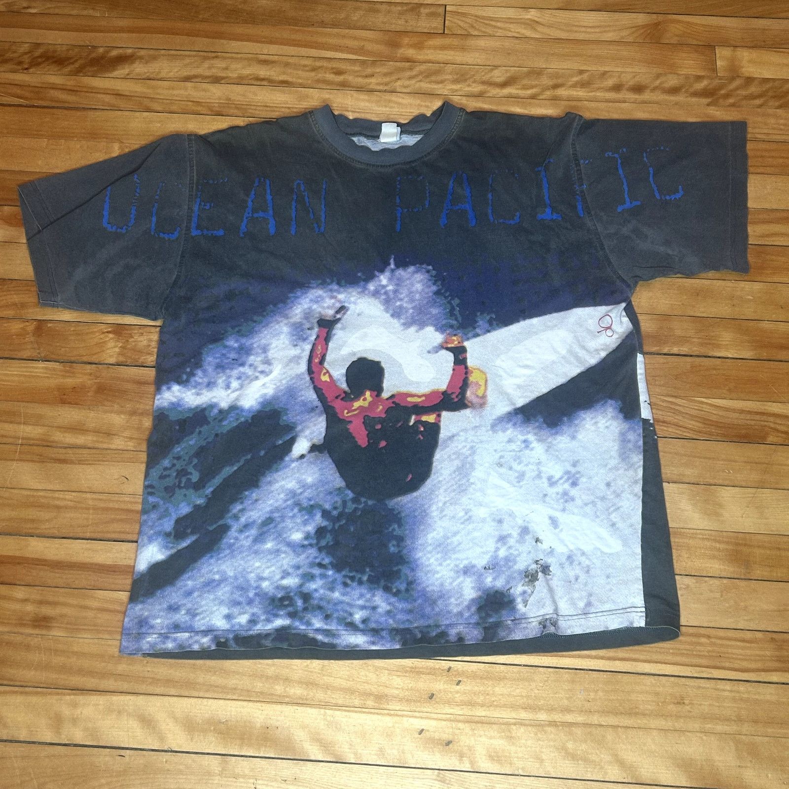 Ocean Pacific Crazy Vintage 90s Ocean Pacific Surfer AOP XL Size US XL / EU 56 / 4 - 2 Thumbnail
