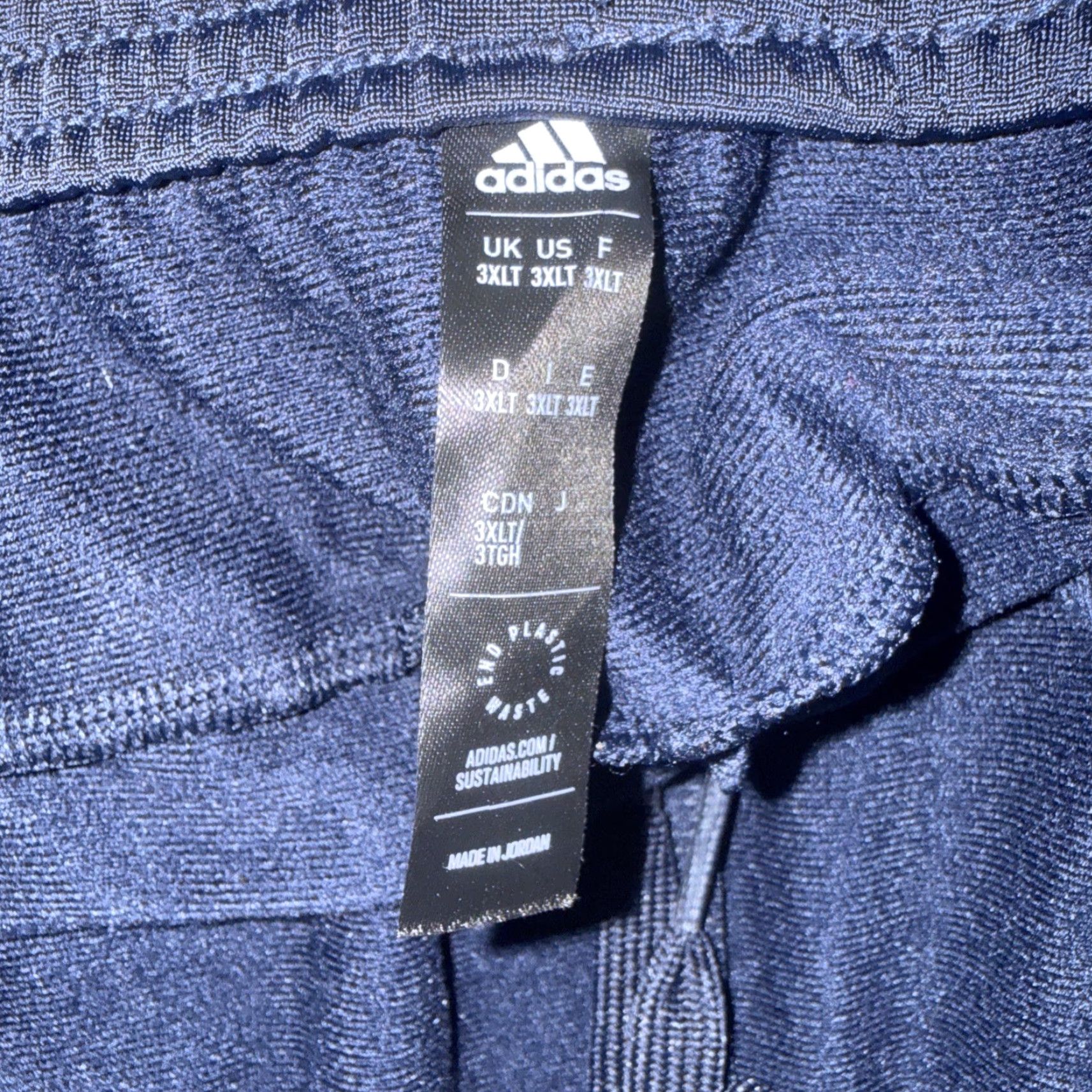 Adidas Adidas Sweatpants Pants Striped Blue White 3XLT Mens Big & Tall Activewear Size US 39 - 2 Thumbnail