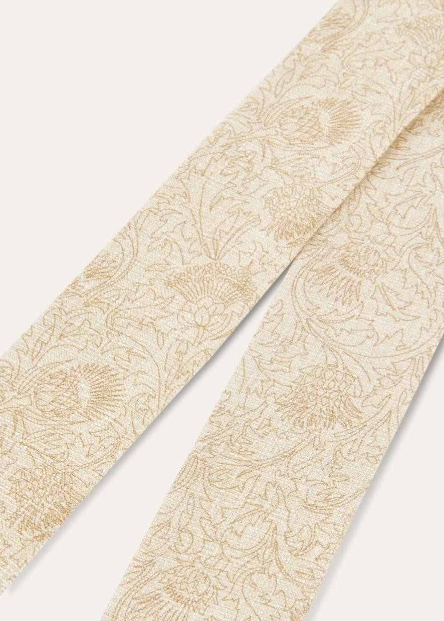 Loro Piana o1w1db10725 FAO6899 Size: OS / Cardo Tie Band in Beige Size ONE SIZE - 2 Thumbnail