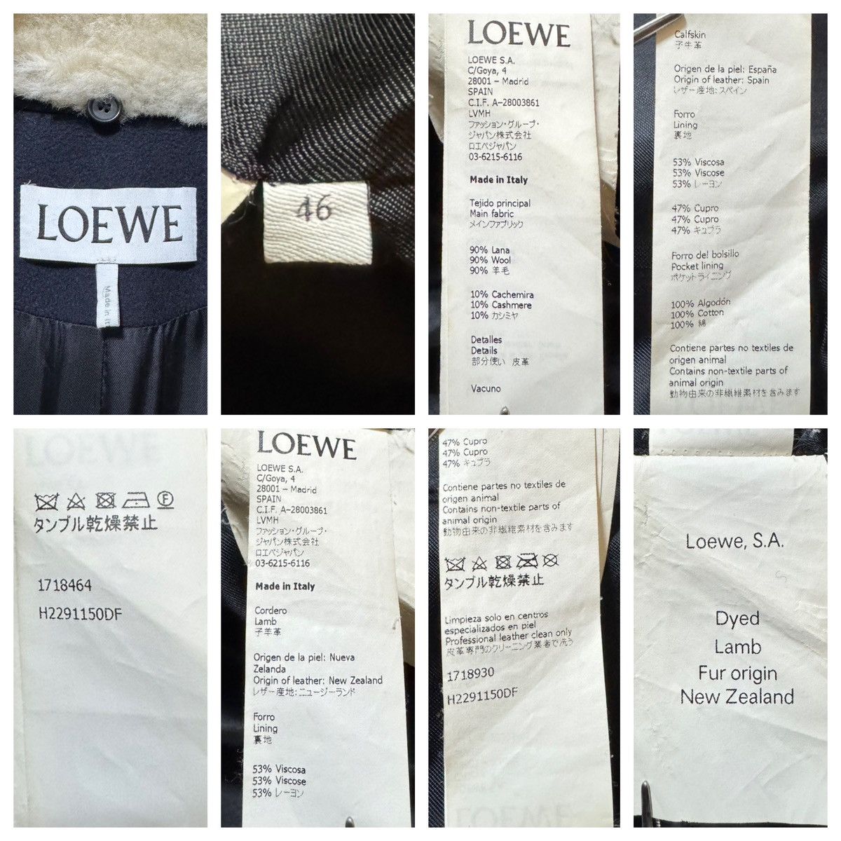 Loewe Authentic, Runway Loewe Leather Patch Fur-Trimmed Coat Size US S / EU 44-46 / 1 - 2 Thumbnail