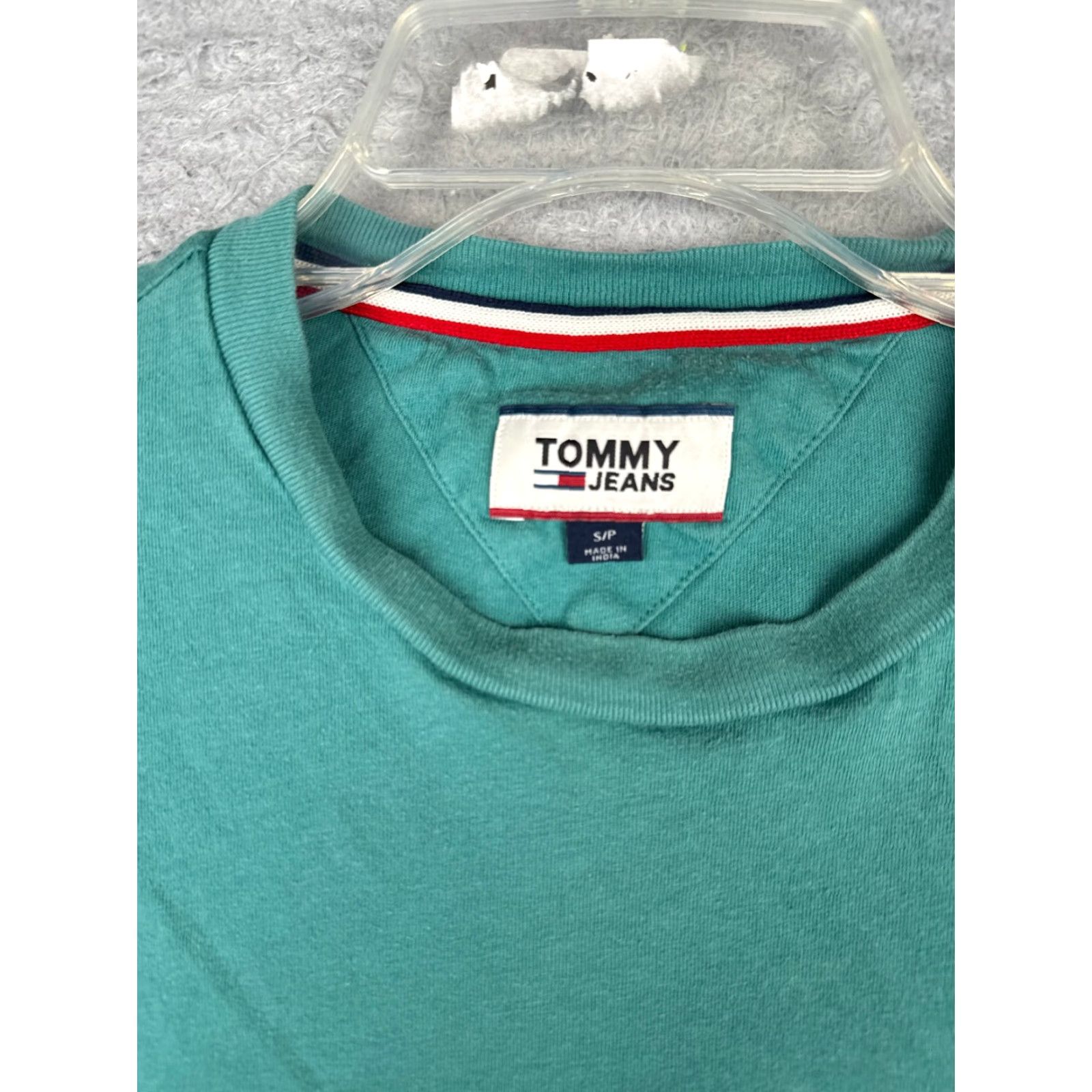 Tommy Hilfiger Tommy Hilfiger Jeans Shirt Adult Small Blue Short Sleeve Crew Neck 100% Cotton Size US S / EU 44-46 / 1 - 7 Thumbnail
