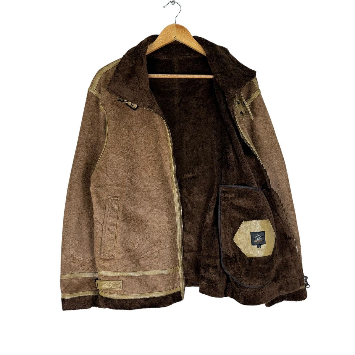 Japanese Brand × Tultex × Vintage ☀️TULTEX OUTDOOR B3 SYNTHETIC LEATHER JACKET Size US L / EU 52-54 / 3 - 10 Thumbnail