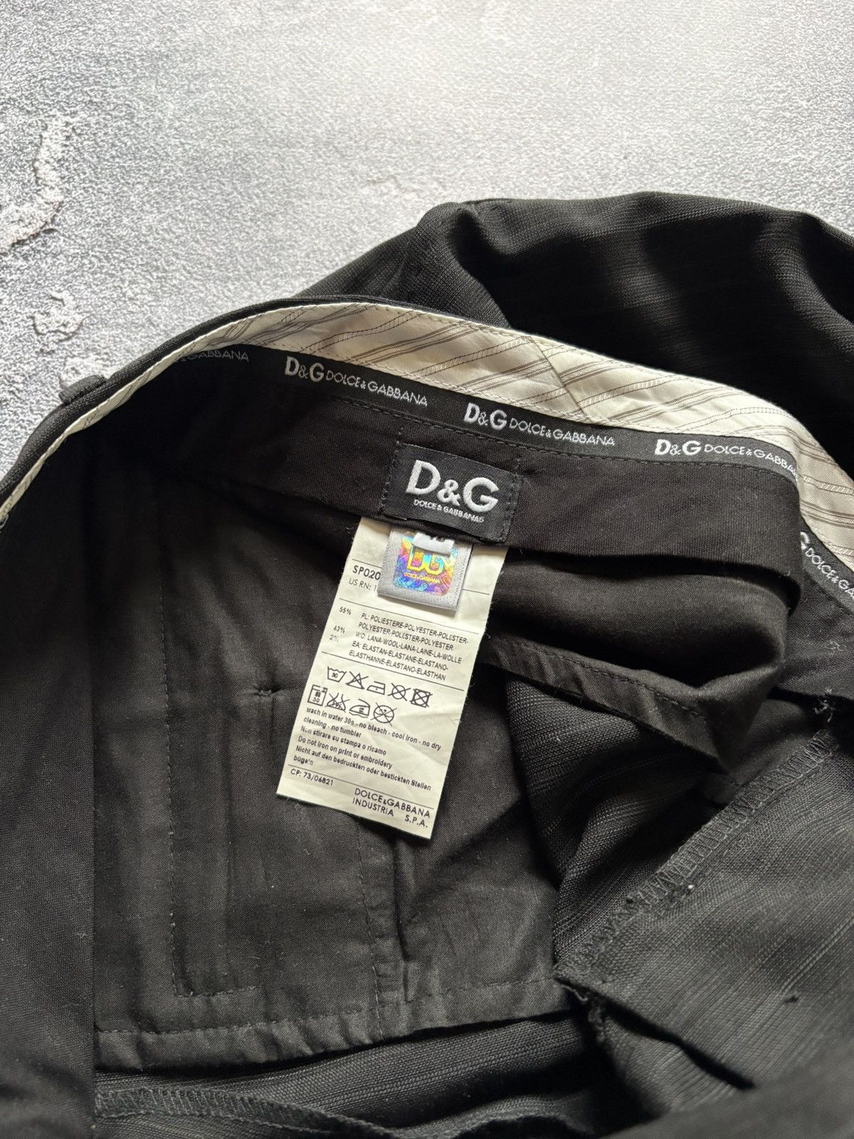 Dolce & Gabbana Vintage Dolce & Gabbana Luxury Striped Wool Trousers Pants Size 28" / US 6 / IT 42 - 7 Thumbnail