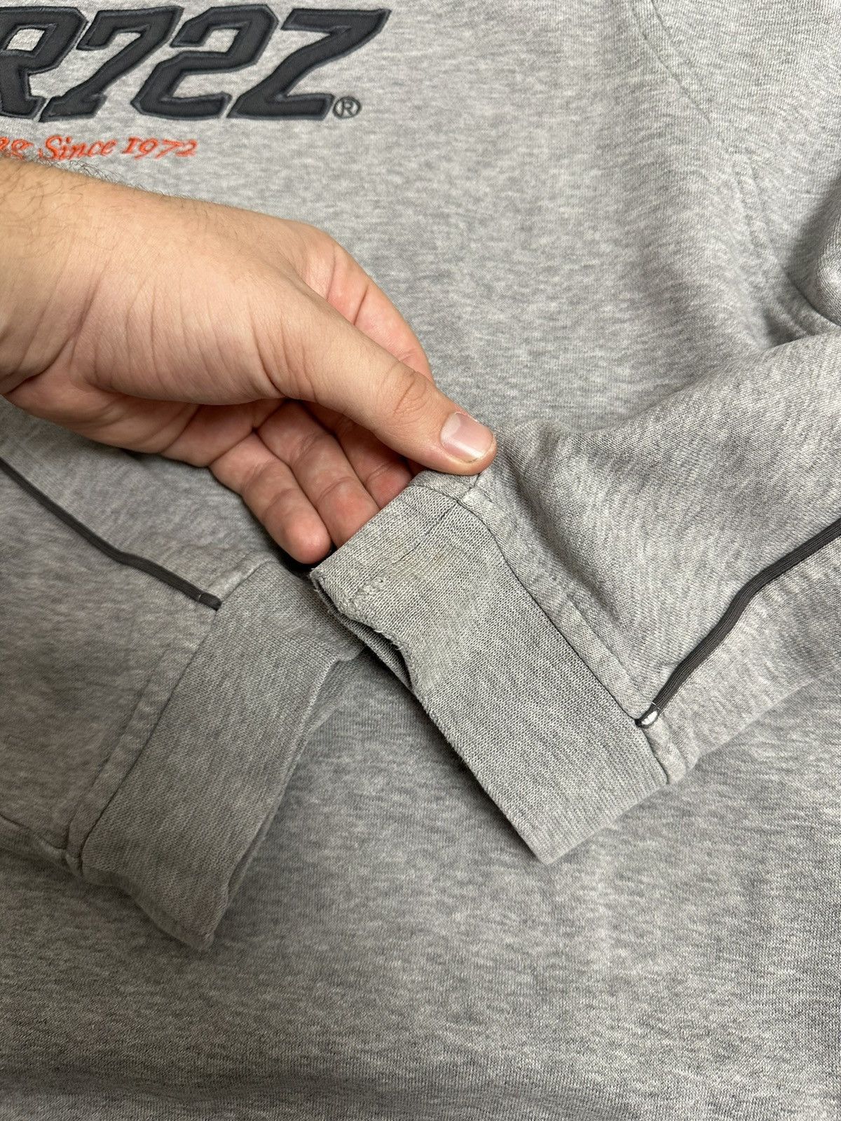 Nike Nike Cortez Vintage Grey Hoodie Big Logo Box Baggy Fit hype Size US L / EU 52-54 / 3 - 12 Thumbnail