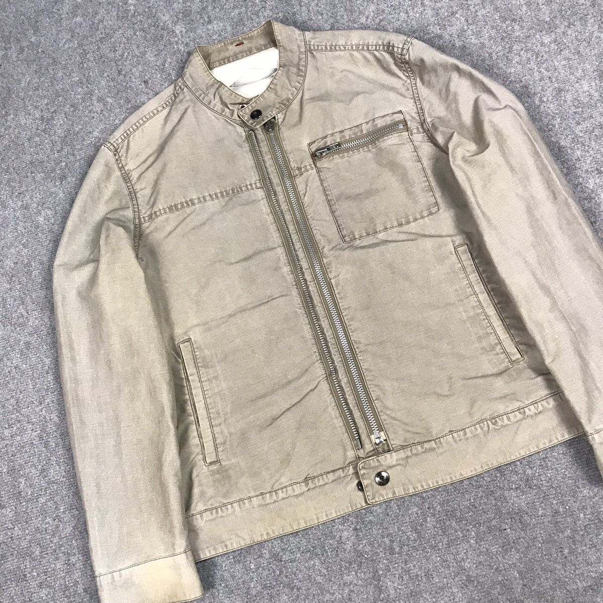 Japanese Brand BALL BIKER STYLE JACKET DOUBLE ZIPPER JACKET Size US M / EU 48-50 / 2 - 4 Thumbnail