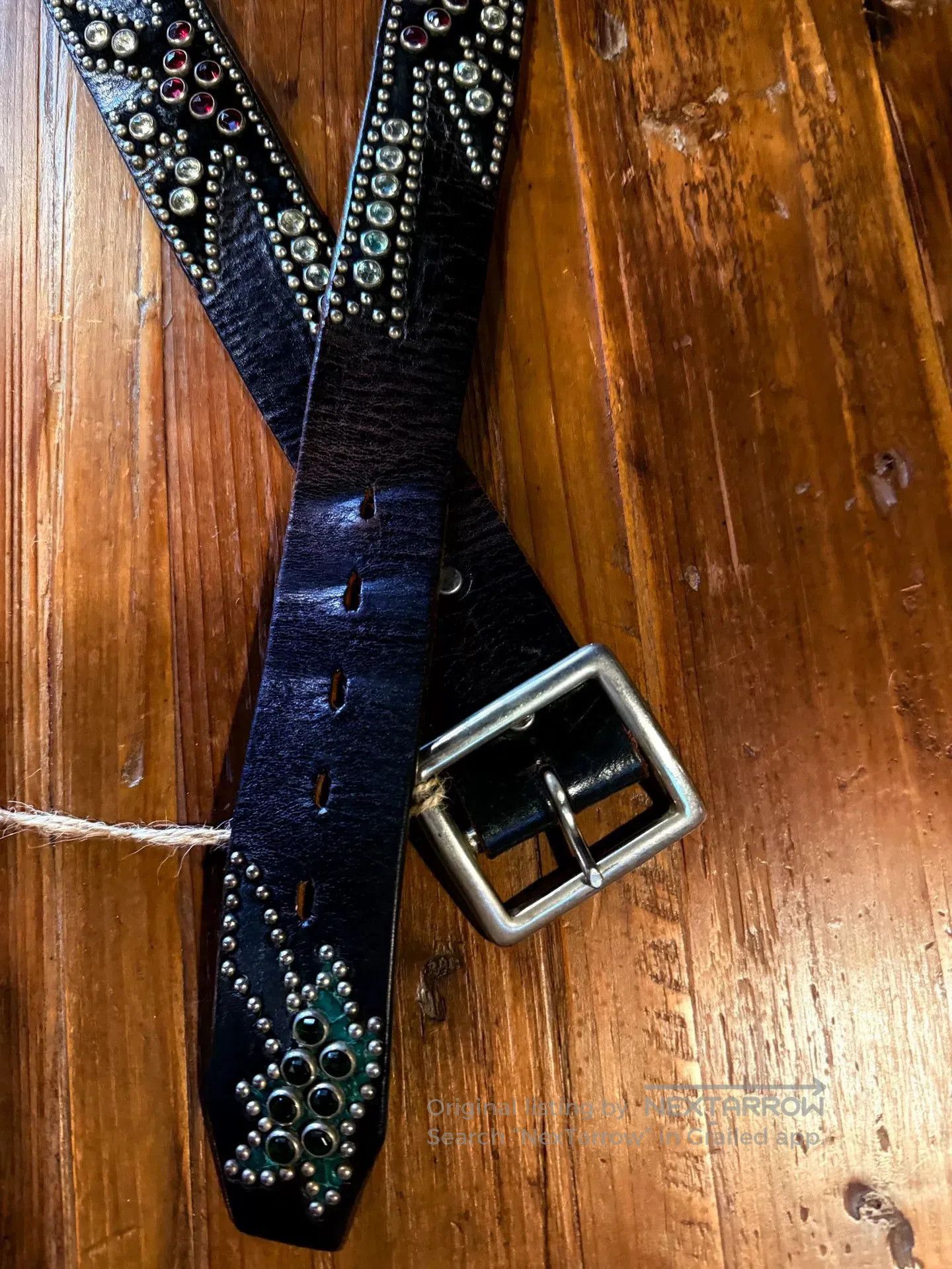 Other HTC Black Leather Belt. Size ONE SIZE - 2 Thumbnail