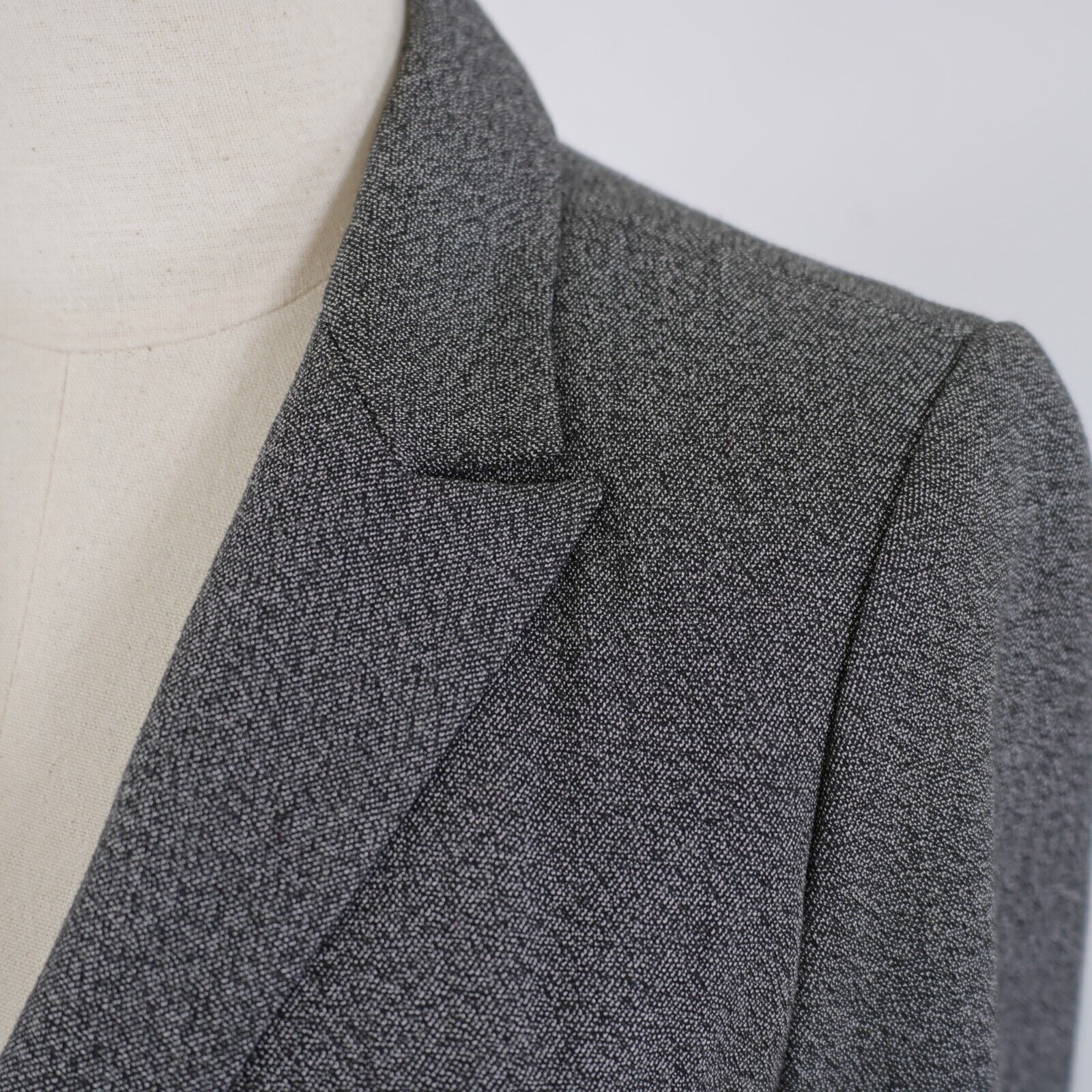 Express Express Design Studio Polyester Peak Lapel Blazer Size 4 Gra Size S / US 4 / IT 40 - 2 Thumbnail