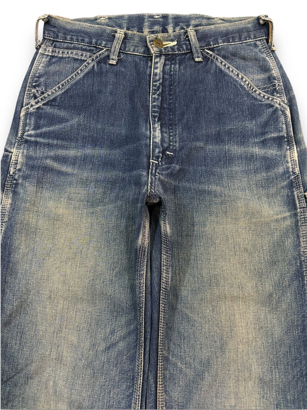 Lee Vintage 90s Lee Mud Wash Baggy Carpenter Jeans Size US 29 - 3 Thumbnail