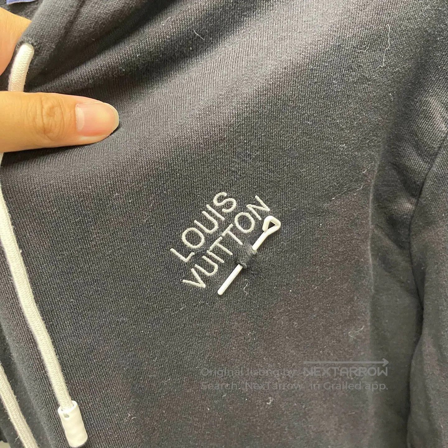 Louis Vuitton Black Hoodie with Drawstring and Front Pocket. Size US XL / EU 56 / 4 - 4 Thumbnail