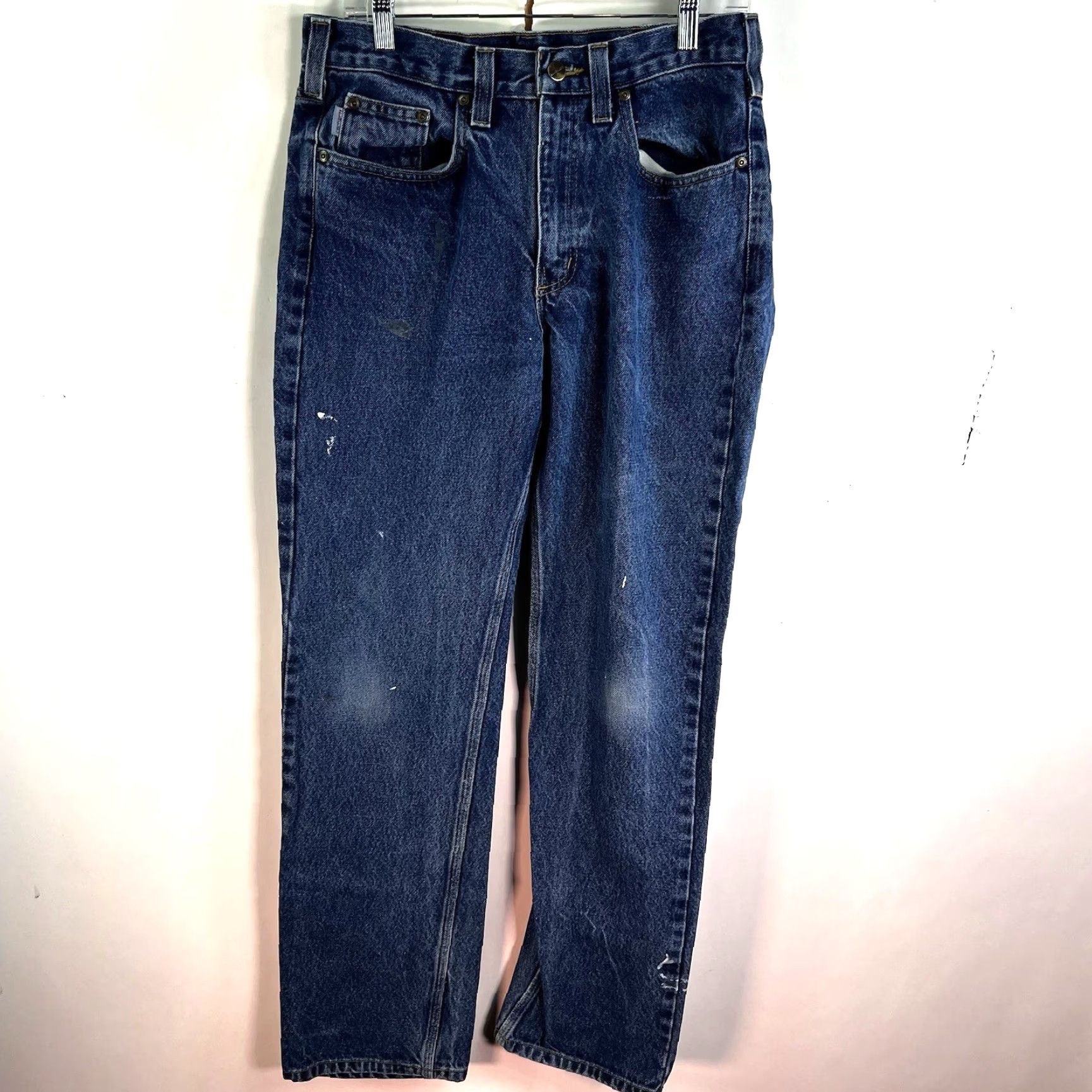 Carhartt Carhartt B480 Denim Straight Jeans Mens Size 32 X34 Blue Distressed Size US 32 / EU 48 - 2 Thumbnail