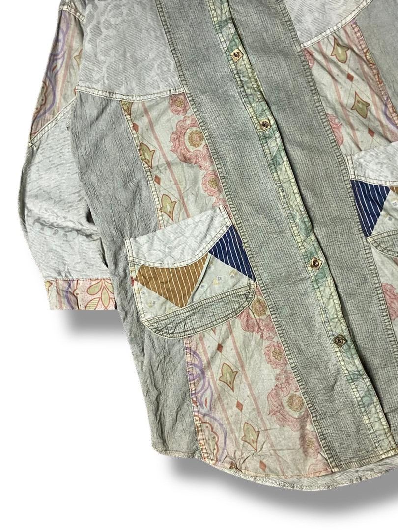 Japanese Brand Japanese Brand Patchwork Pattern Button Up Shirt (137) Size US S / EU 44-46 / 1 - 4 Thumbnail