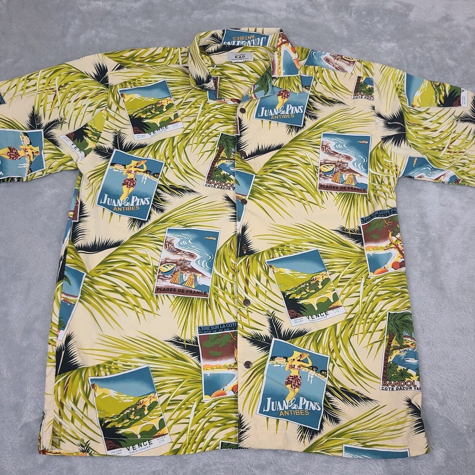 Vintage KAD Clothing Co. Hawaiian Camp Shirt Men's X-Large Size US XL / EU 56 / 4 - 1 Thumbnail