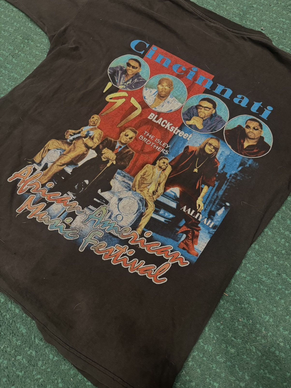 Vintage 90s Raptees Aaliyah at Cincinnati Music Festival Size US XL / EU 56 / 4 - 3 Thumbnail