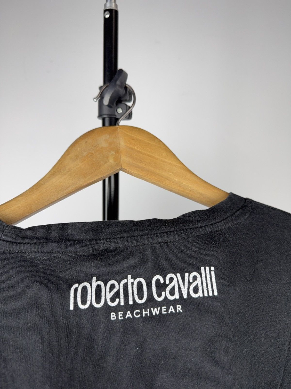 Roberto Cavalli Roberto Cavalli Beachwear Logo Graphic T-Shirt Black Size L Size US L / EU 52-54 / 3 - 16 Thumbnail