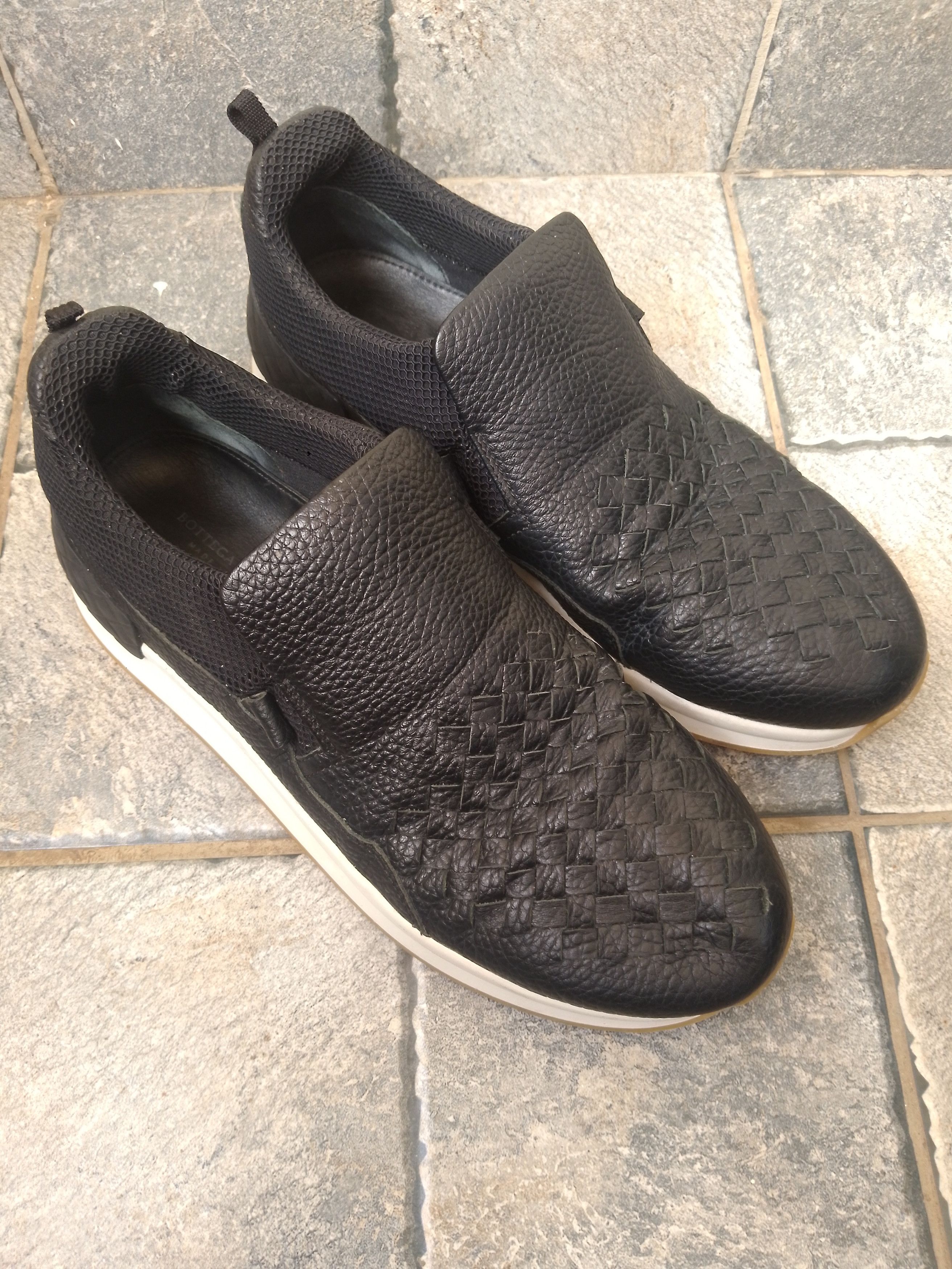 Bottega Veneta Bottega veneta Intrecciato weave leather sneakers Size US 6 / EU 39 - 21 Thumbnail