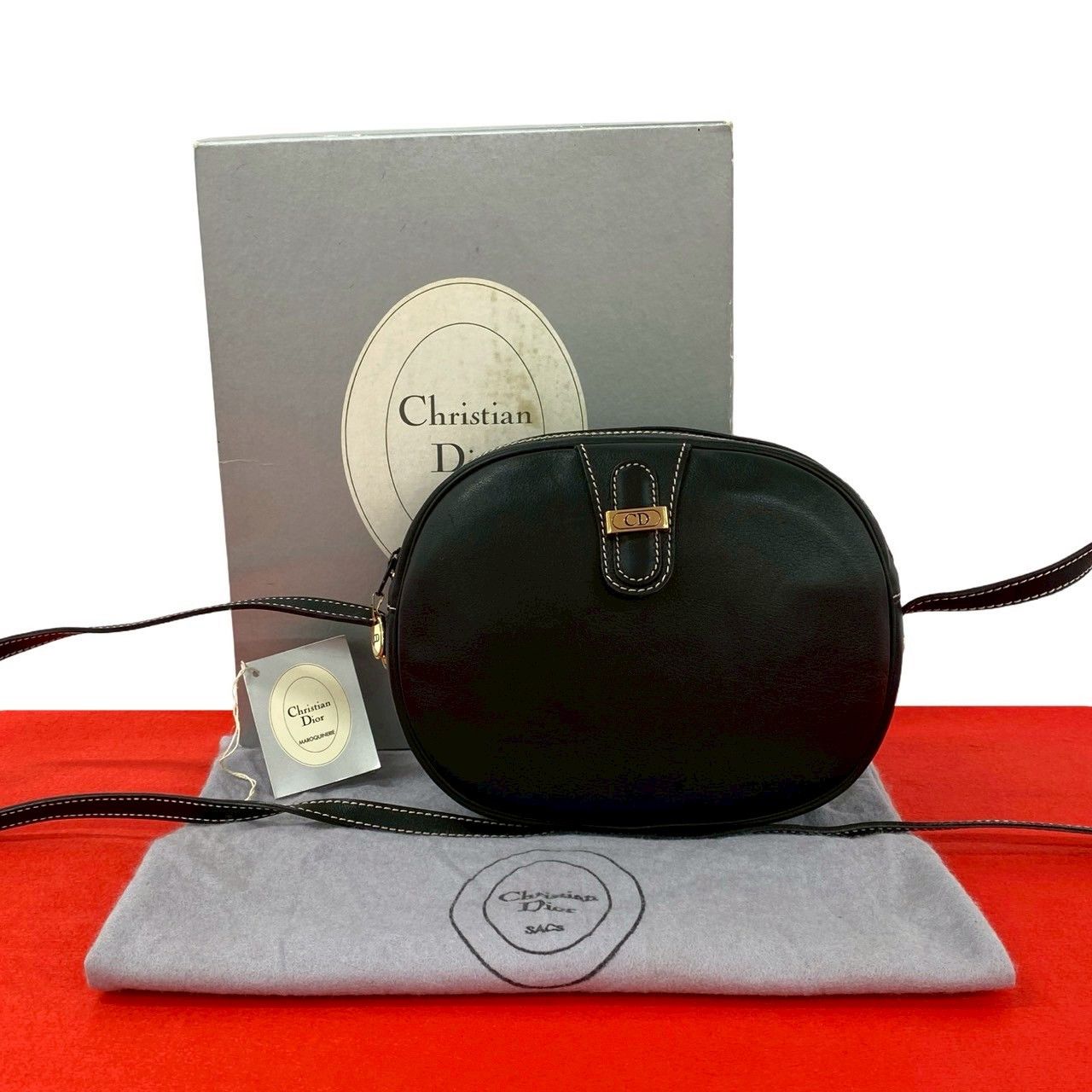 Dior Dior Christian Dior Leather Mini Shoulder Bag Leather Shoulder Bag DUTY FREE for USA Size ONE SIZE - 1 Thumbnail