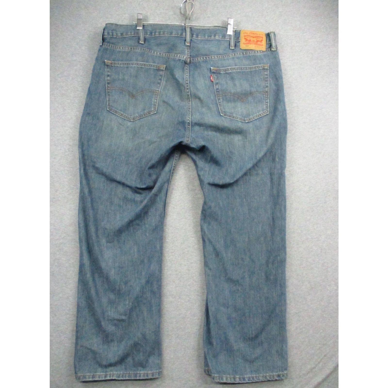 Levi's VINTAGE Levis 559 Jeans 42x30 Relaxed Straight Leg Whiskered Distressed Denim Cotton Blue Levi's 500 Series Mens Jeans Size US 42 / EU 58 - 2 Thumbnail