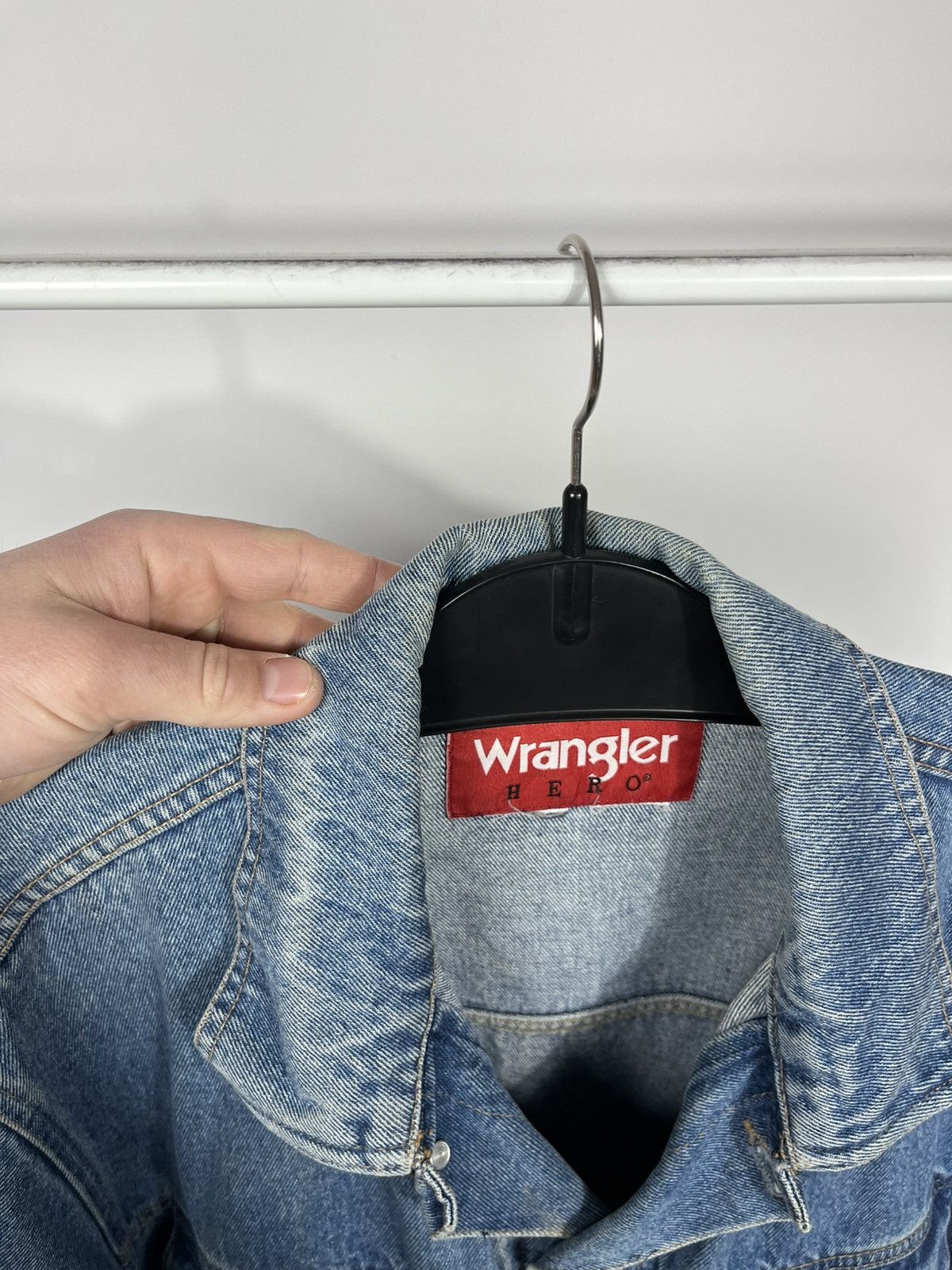 Wrangler Wrangler Hero Vintage Blue Denim Trucker Jacket Size US XL / EU 56 / 4 - 15 Thumbnail
