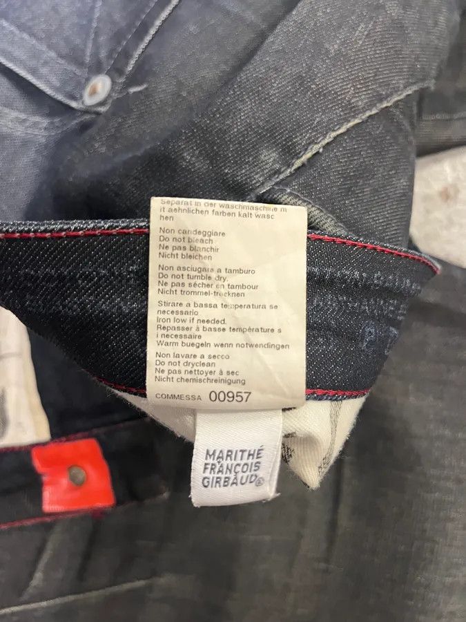 Marithe + Francois Girbaud 1990s Marithé + François Girbaud Black Denim Jeans Size US 32 / EU 48 - 11 Thumbnail
