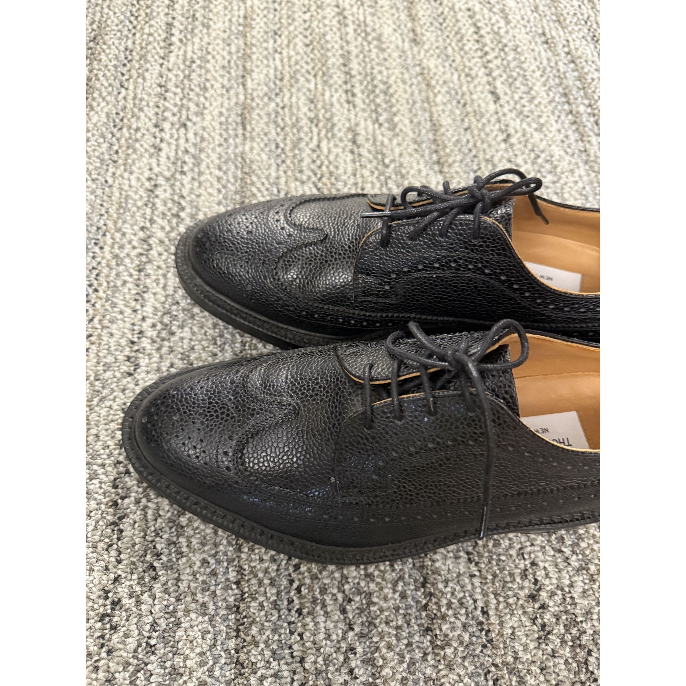 Thom Browne Thom Browne Black Pebbled Leather Wingtip Brogues Made In En Size US 8 / EU 41 - 6 Thumbnail