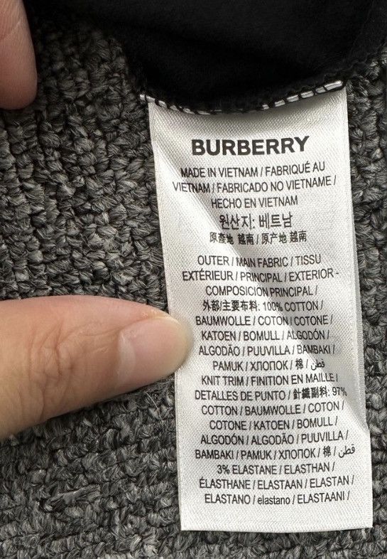 Burberry Burberry Embroidered Letter Logo Short Sleeve T-Shirt K12 Size US XXS / EU 40 - 7 Thumbnail