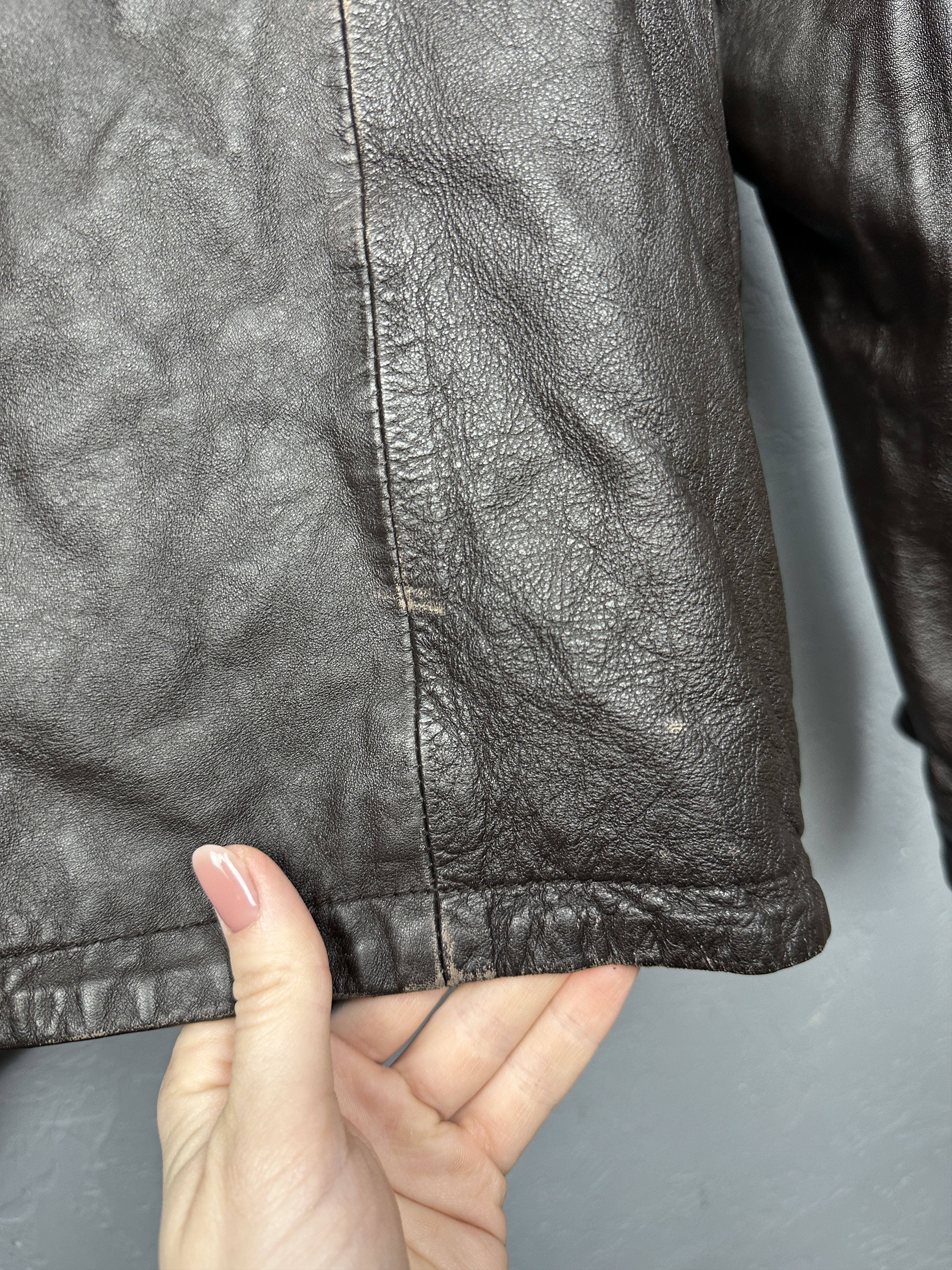 Superdry Superdry Mens Genuine Leather Biker Jacket Size US L / EU 52-54 / 3 - 17 Thumbnail