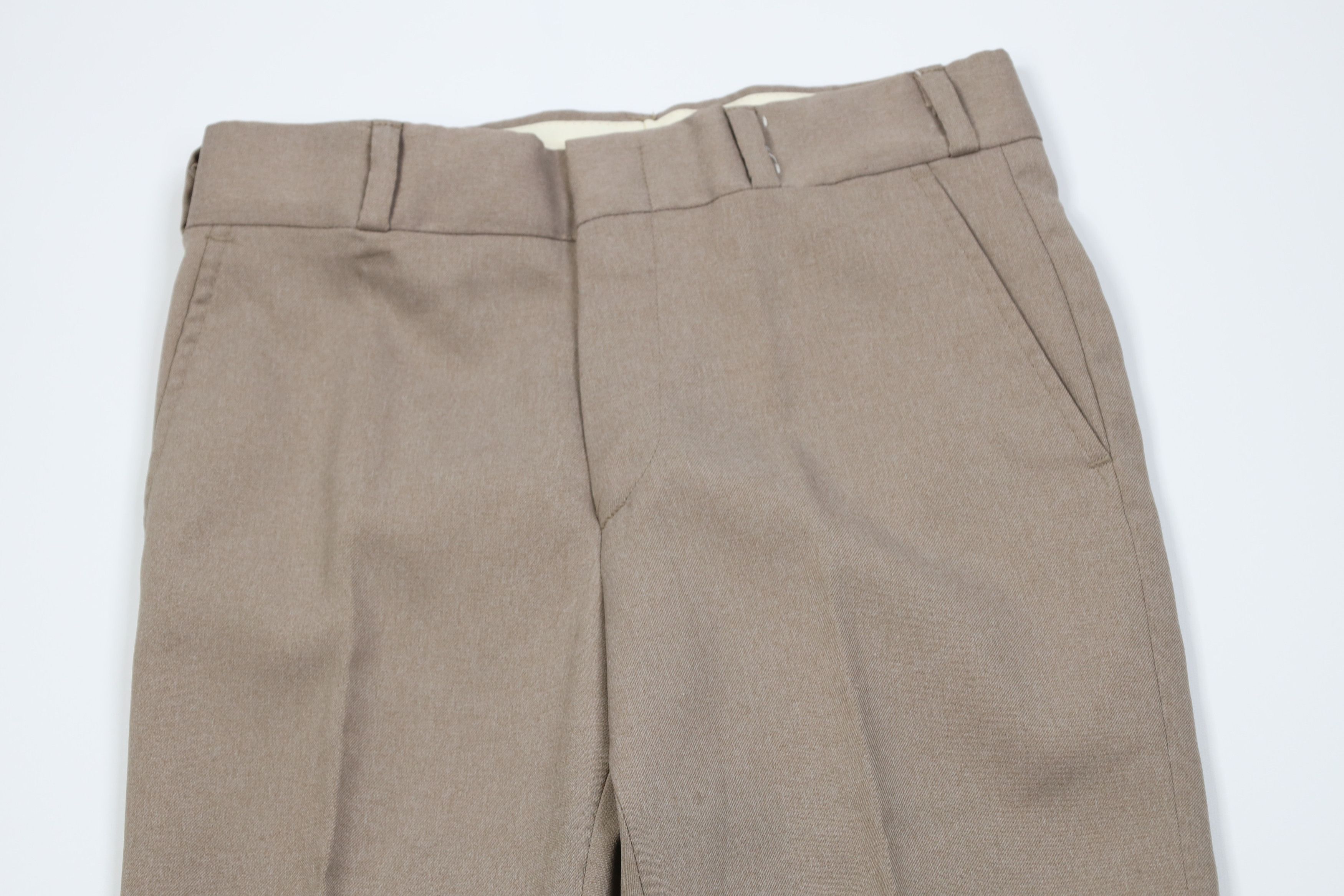 Vintage Vintage 70s Streetwear Flared Wide Leg Chino Pants Beige USA Size US 29 - 2 Thumbnail