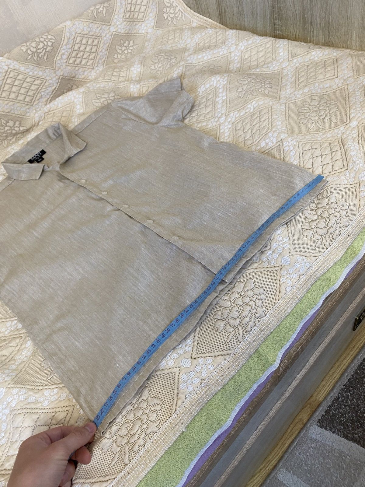 Boohoo × Japanese Brand 🔥 Boohoo Boxy Linen Back Embroidered Shirt Y2K Hawaiian Size US S / EU 44-46 / 1 - 11 Thumbnail