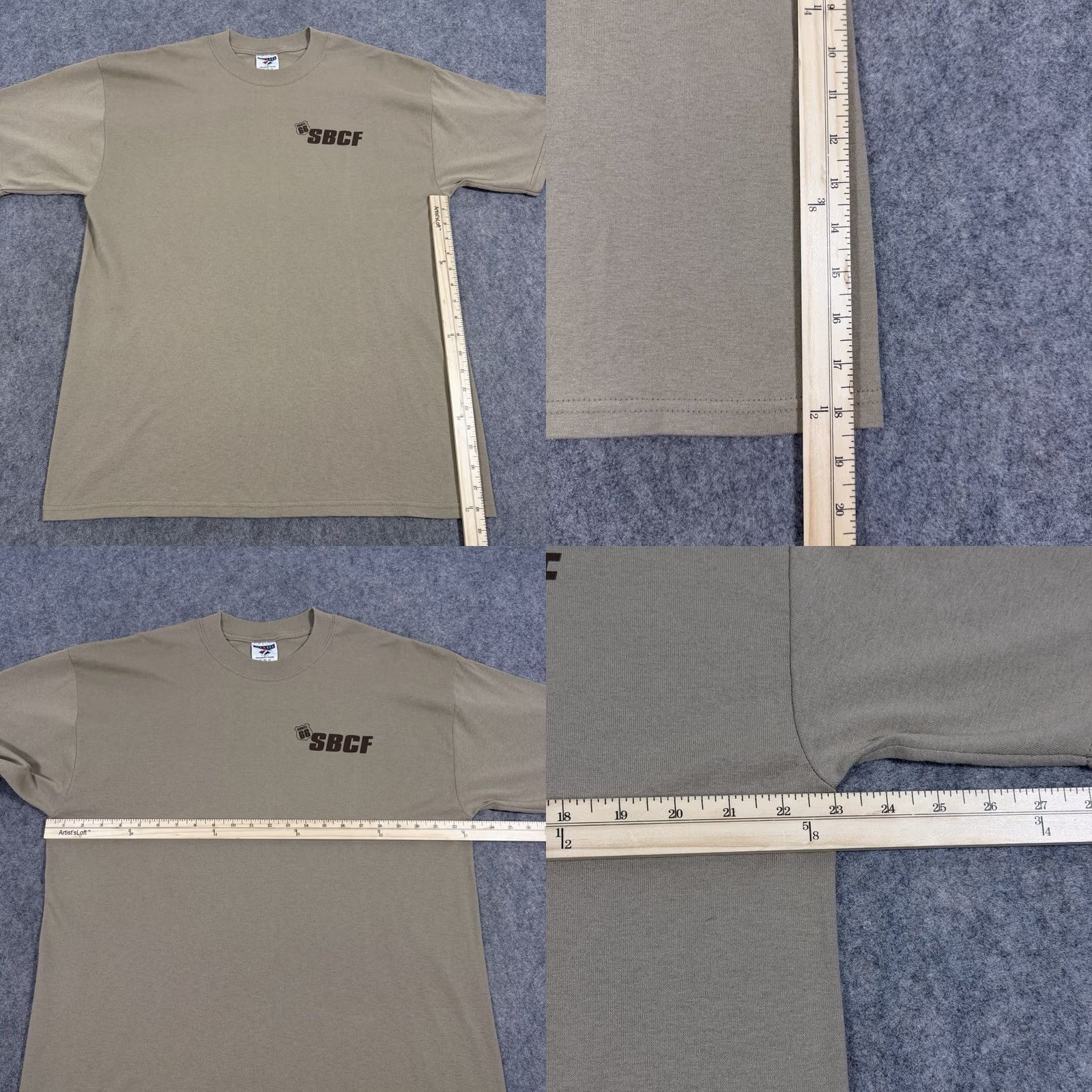 Jerzees VINTAGE Jerzees T-Shirt Short Sleeve 2004 San Bernardino Fair Beige Adult XL Men's Size US XL / EU 56 / 4 - 8 Thumbnail