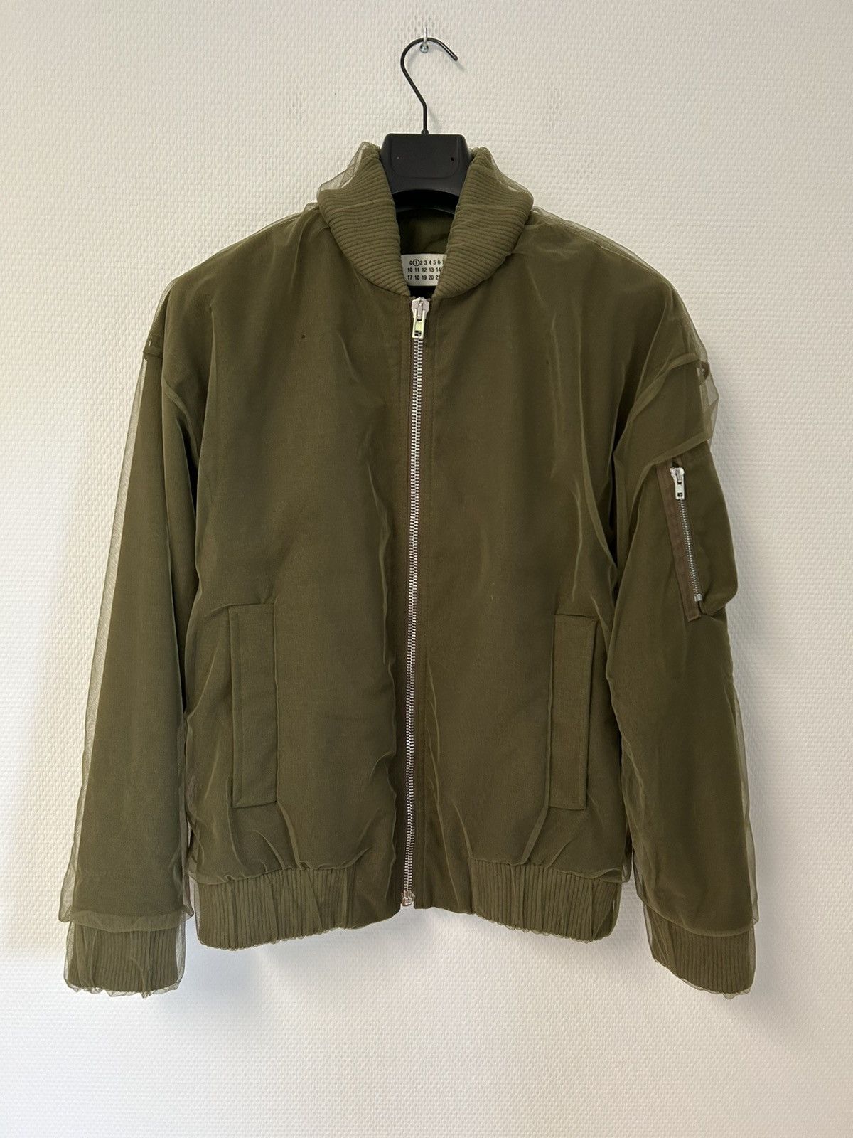 Maison Margiela FW2014 Tull Military Bomber Khaki Size US M / EU 48-50 / 2 - 1 Thumbnail