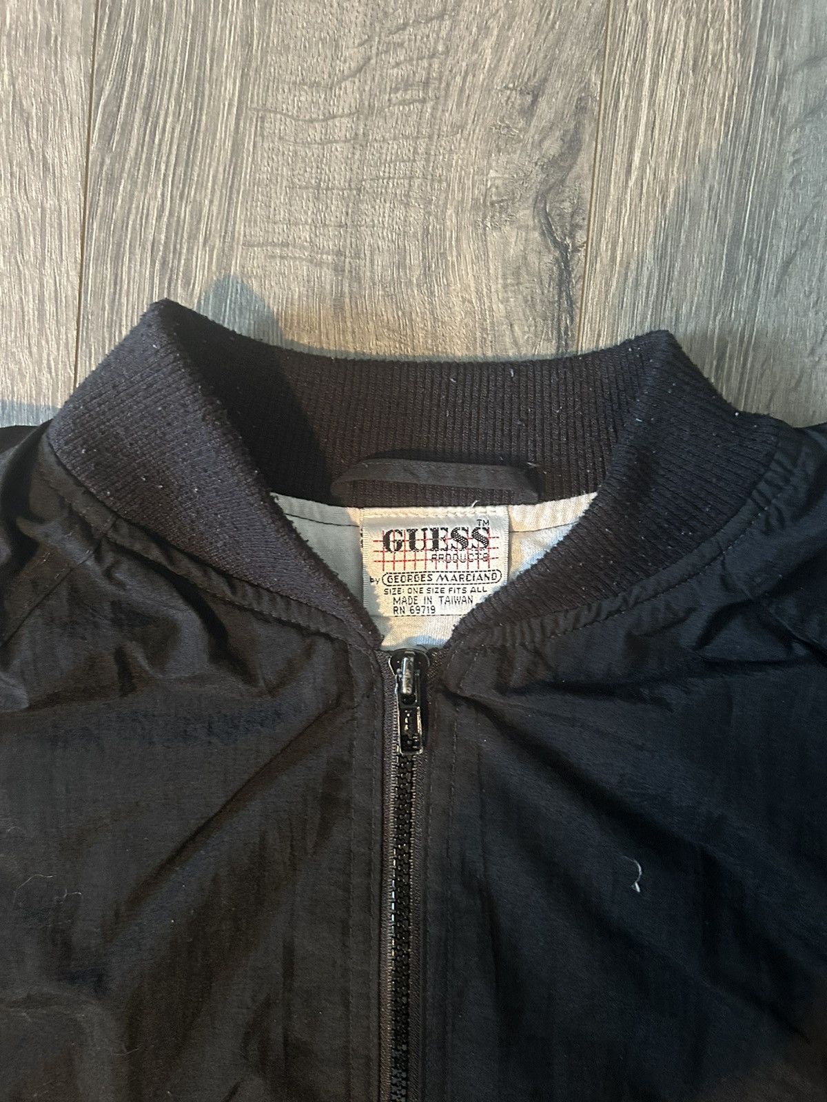 Guess × Vintage Vintage Black Bomber Jacket Size US M / EU 48-50 / 2 - 4 Thumbnail
