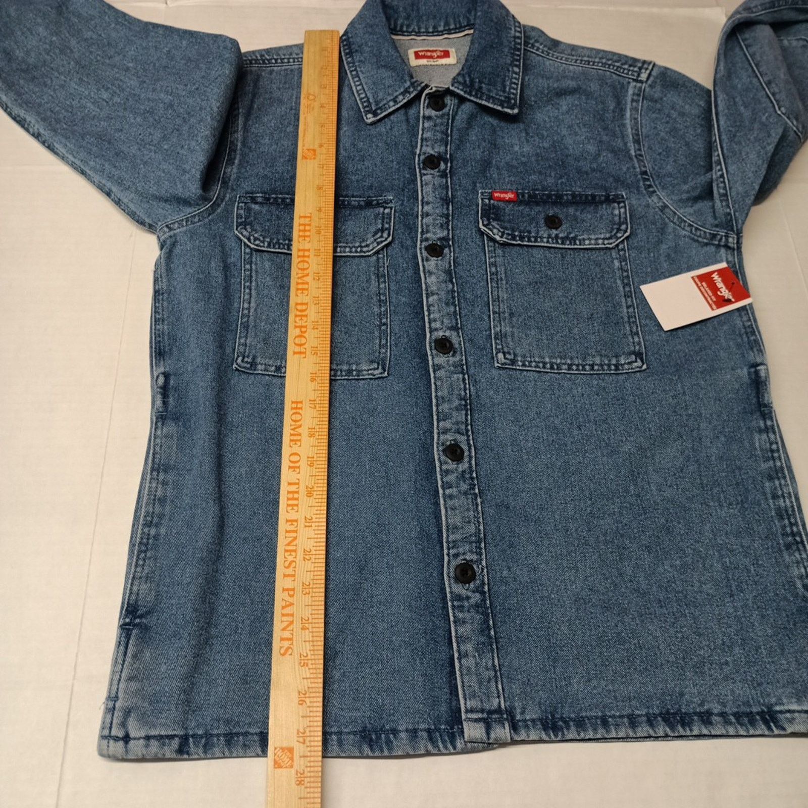 Wrangler Wrangler Blue Denim Jacket Overshirt Outdoor Shacket Size S Size US S / EU 44-46 / 1 - 7 Thumbnail