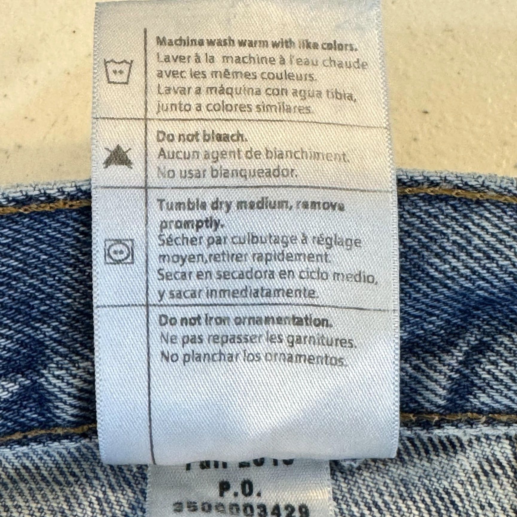 Carhartt Carhartt Jeans Mens 38x36 Blue Relaxed Fit B460-LVB Straight Leg Denim Pants Size US 38 / EU 54 - 6 Thumbnail