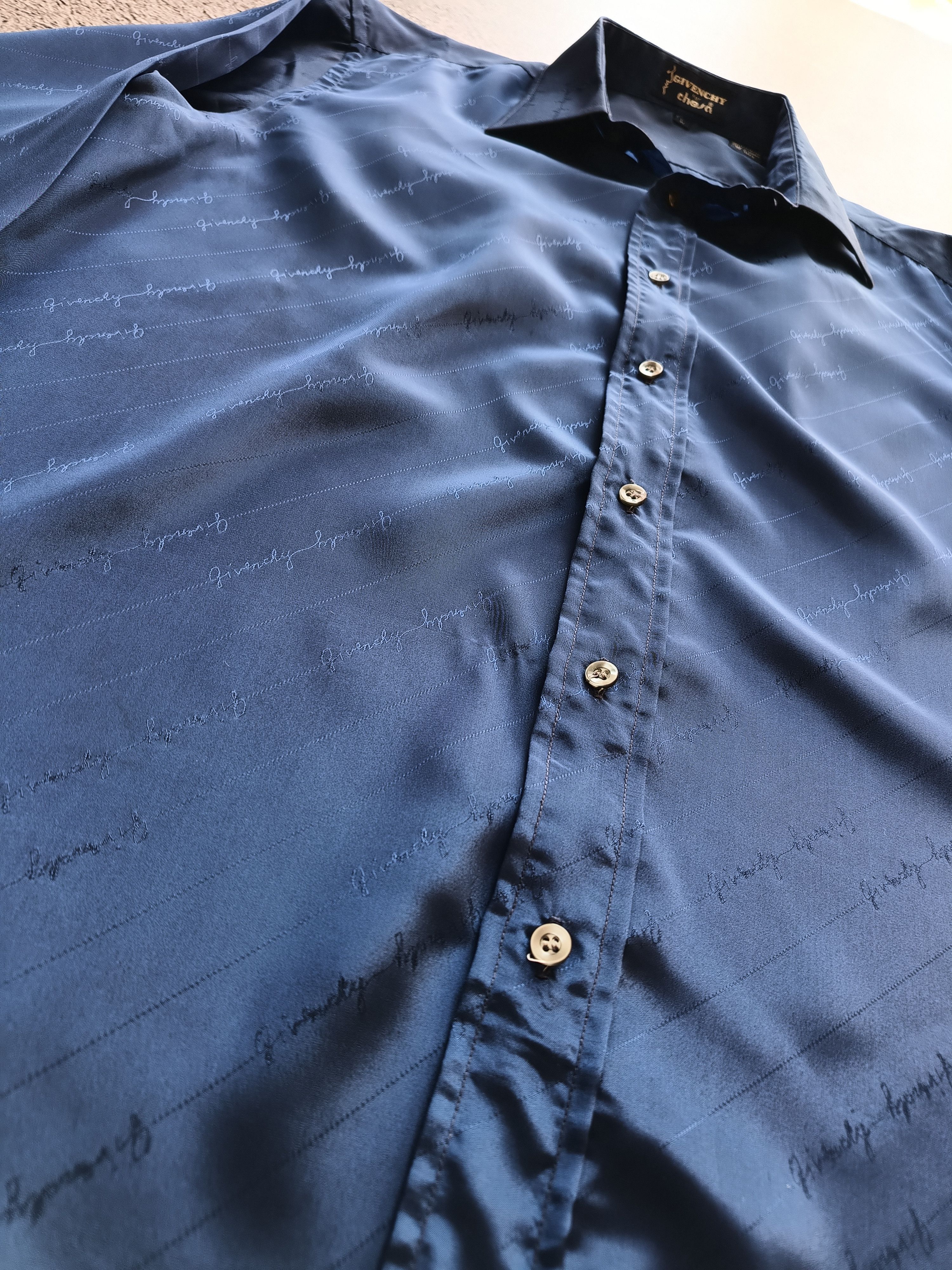 Givenchy × Vintage Vintage 70s Givenchy for Chesa monogram shirt Size US L / EU 52-54 / 3 - 3 Thumbnail